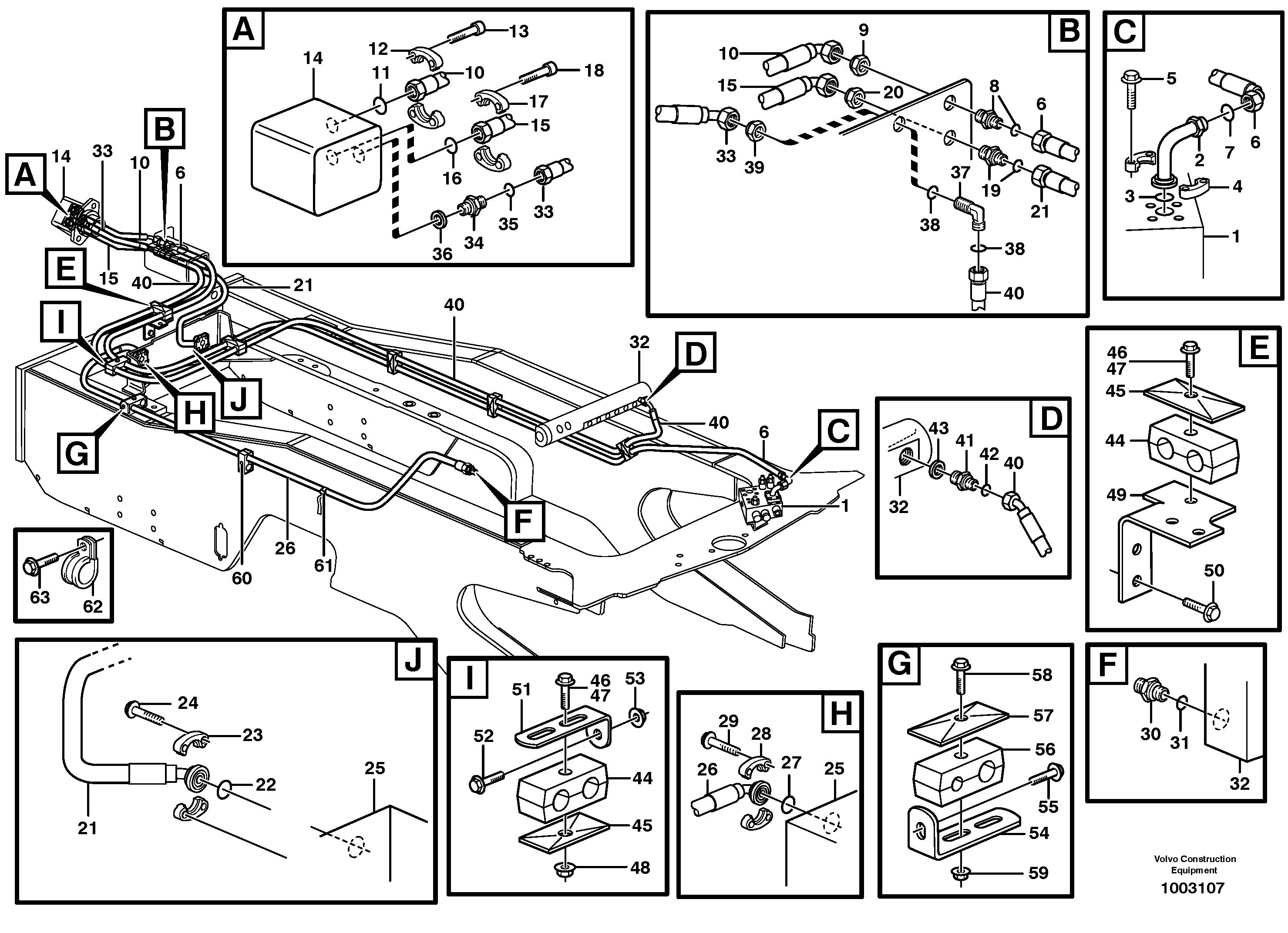 Hoses to fan drive — volvo parts diagram