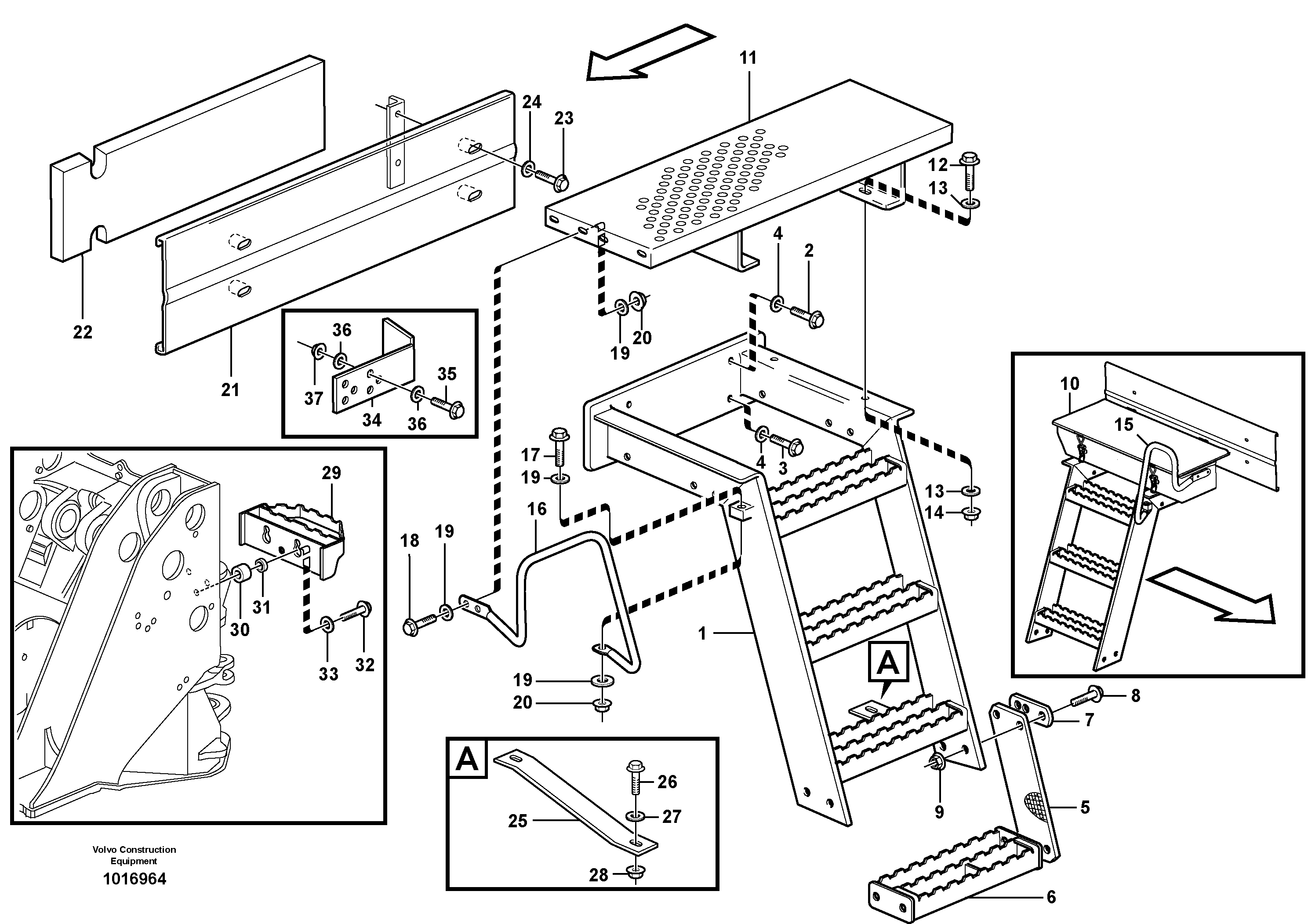 Foot step — volvo parts diagram