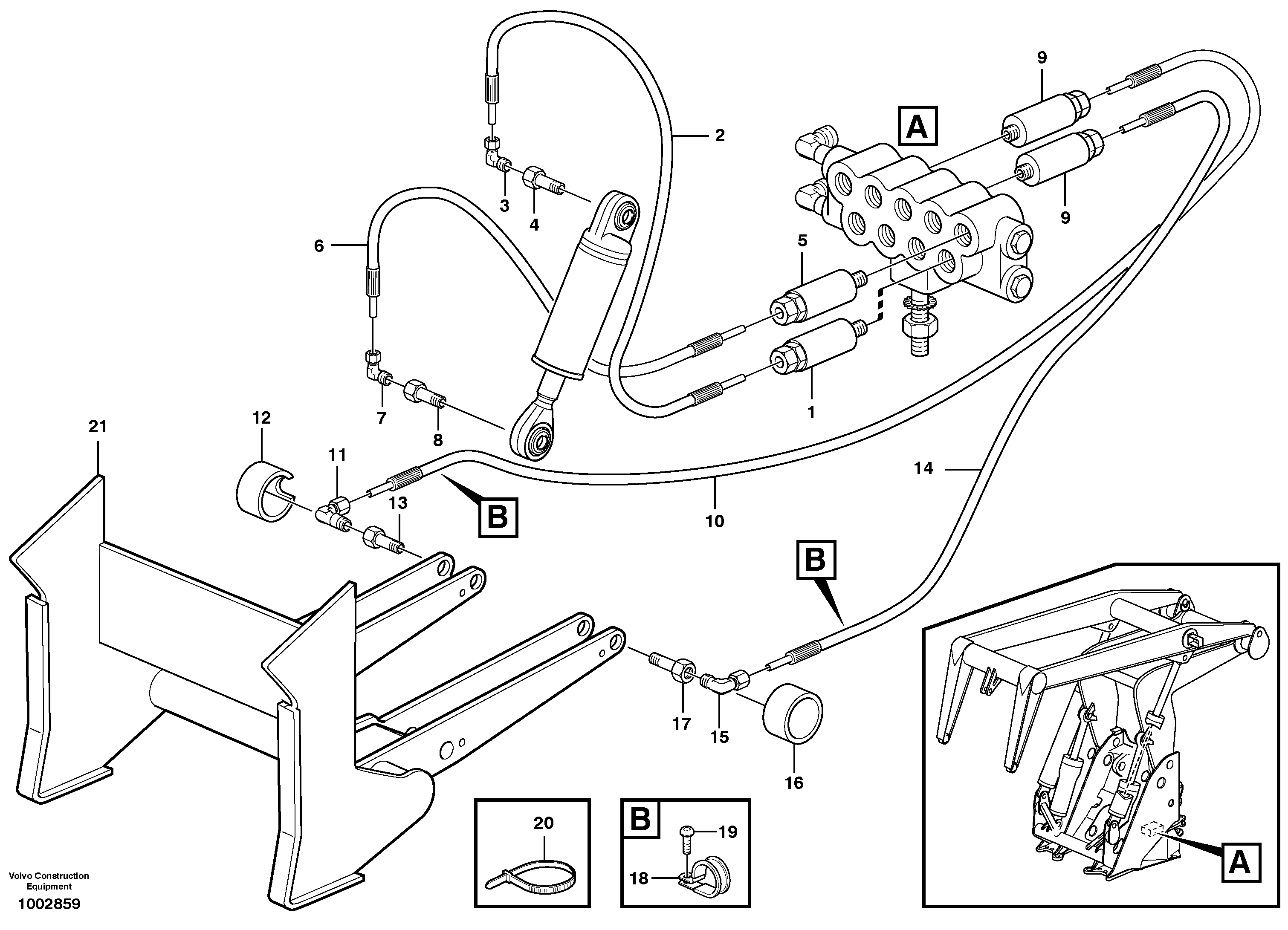 Log pusher — volvo parts diagram