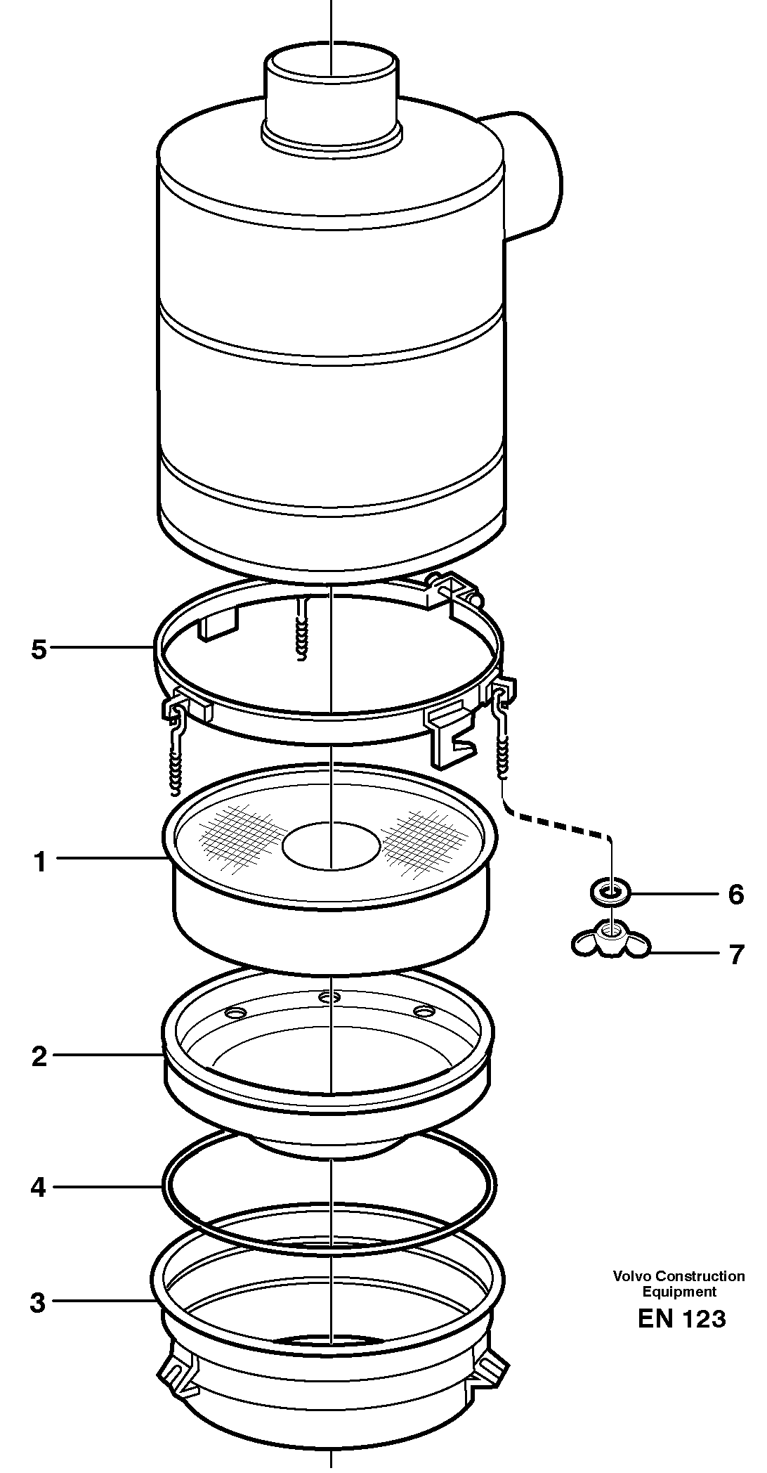 Air filter. 80329 E PROD — volvo parts diagram