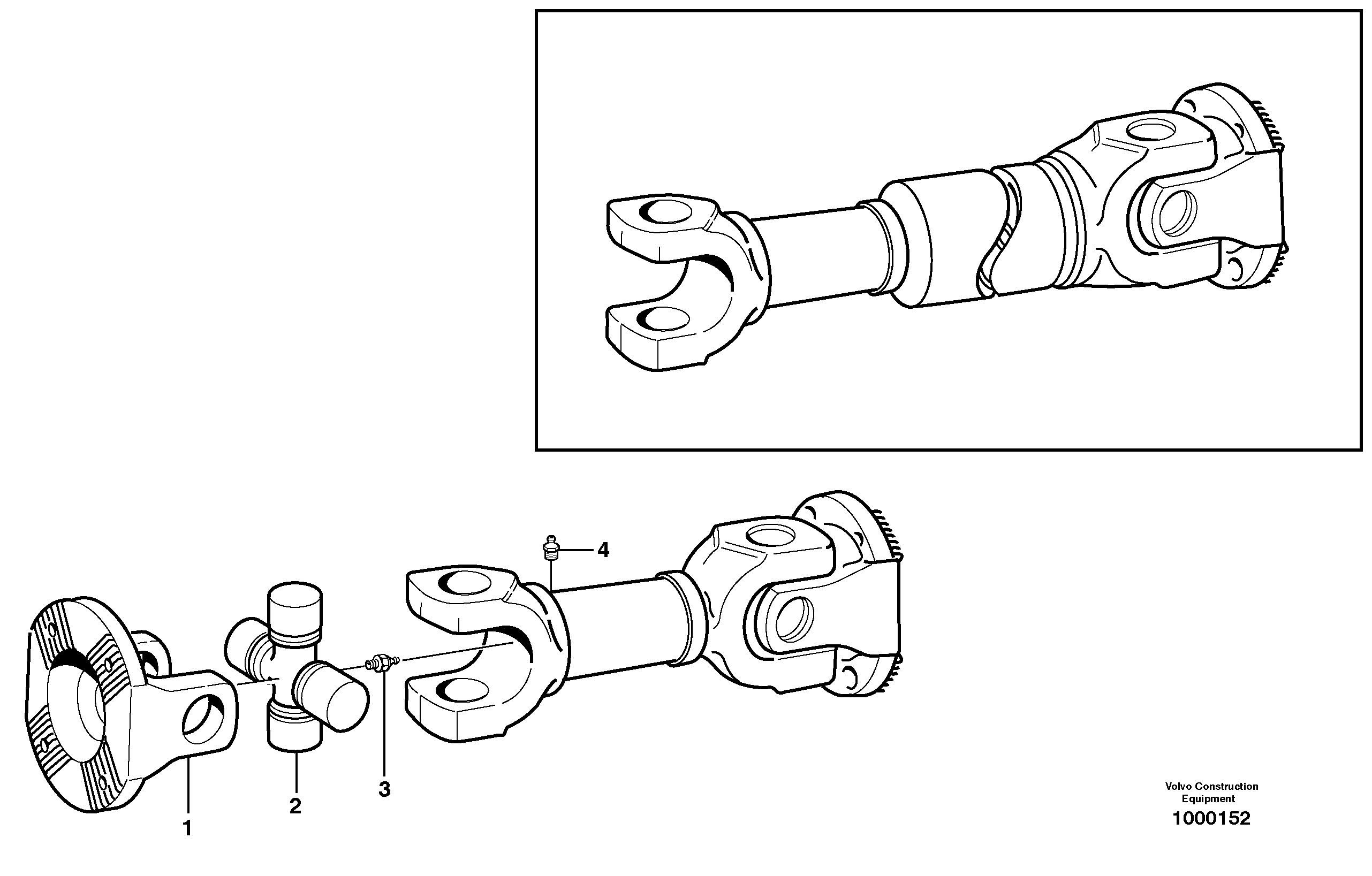 Propeller shaft — volvo parts diagram
