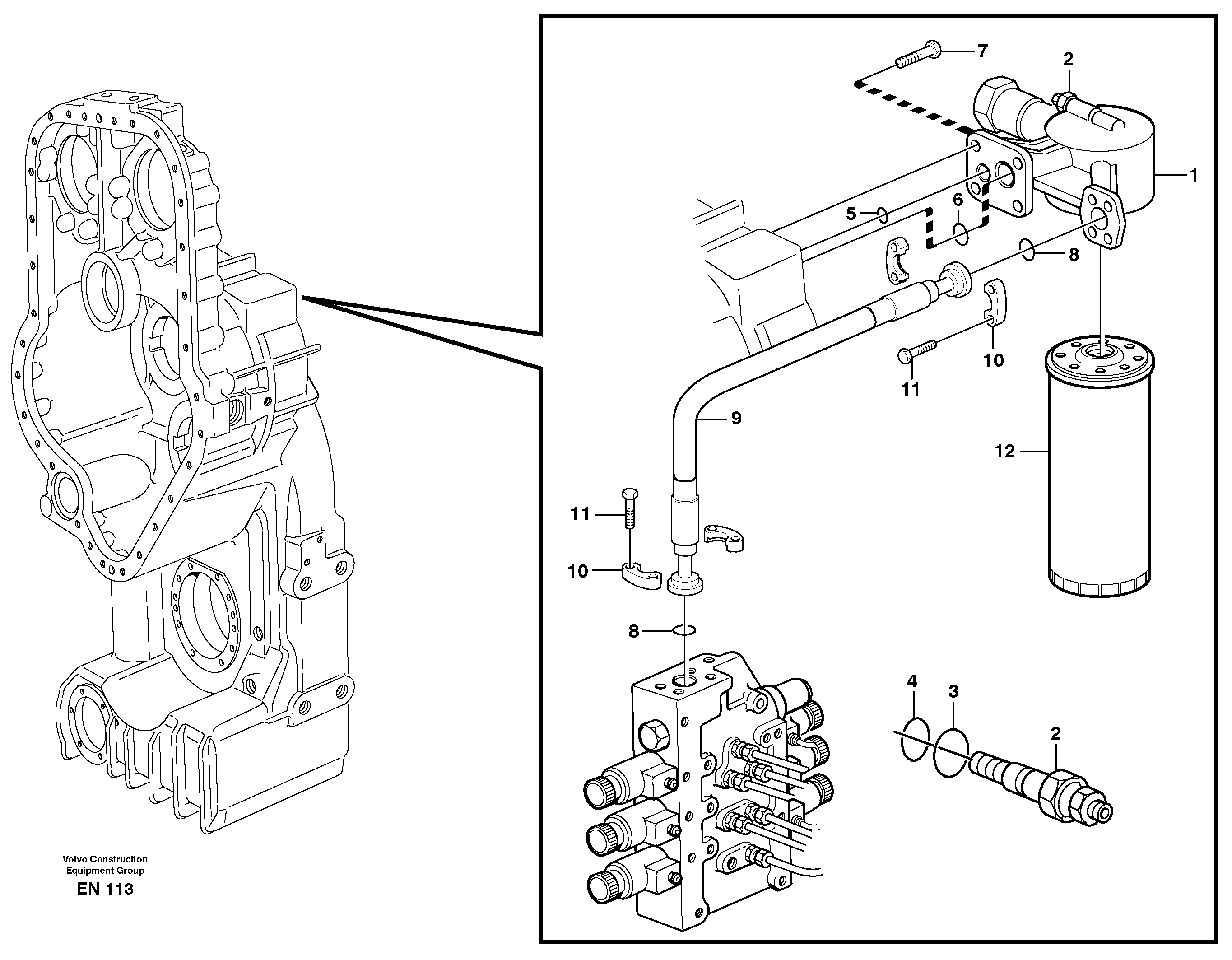 Oil filter — volvo parts diagram