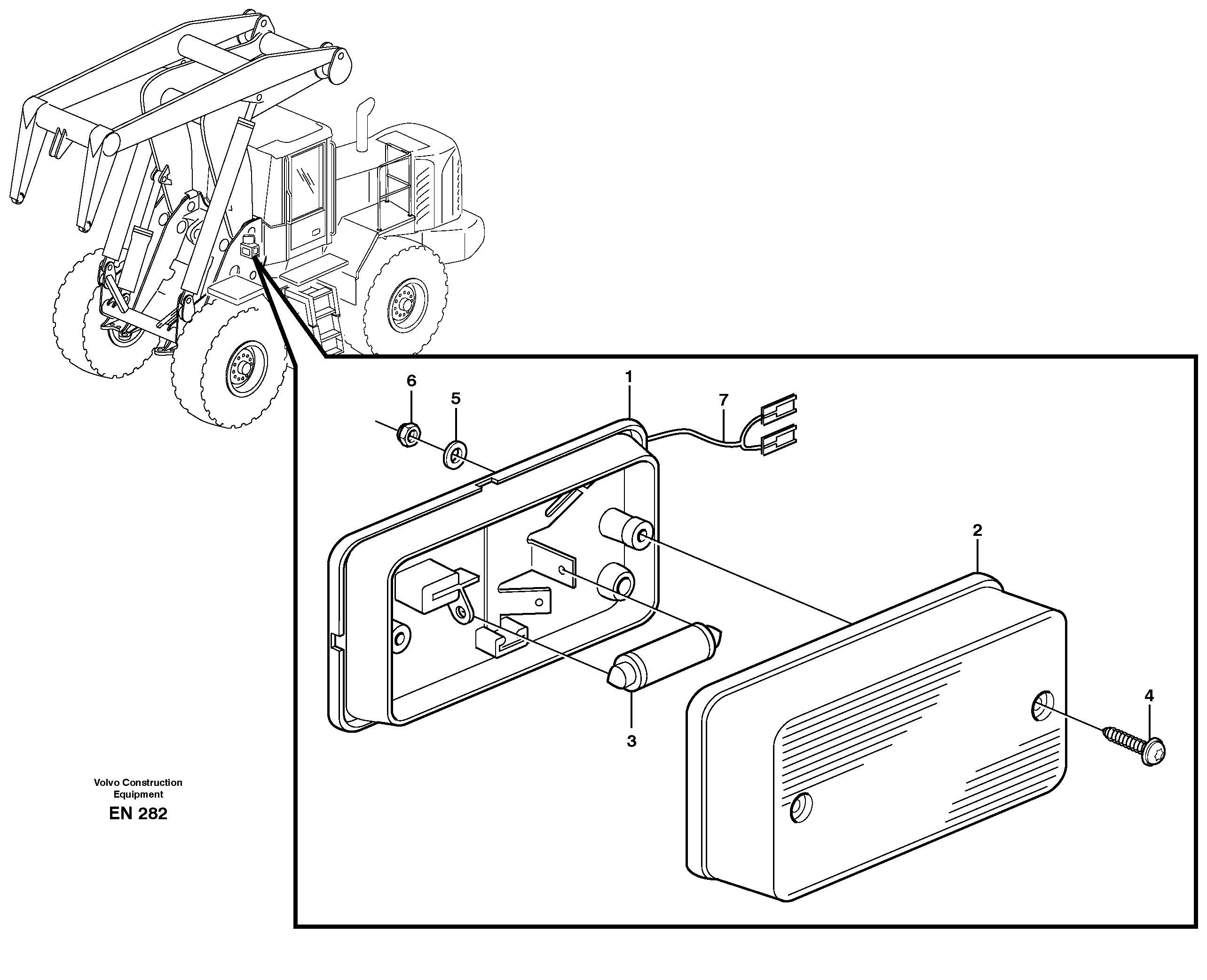 Side marking lamp. 80352 — volvo parts diagram