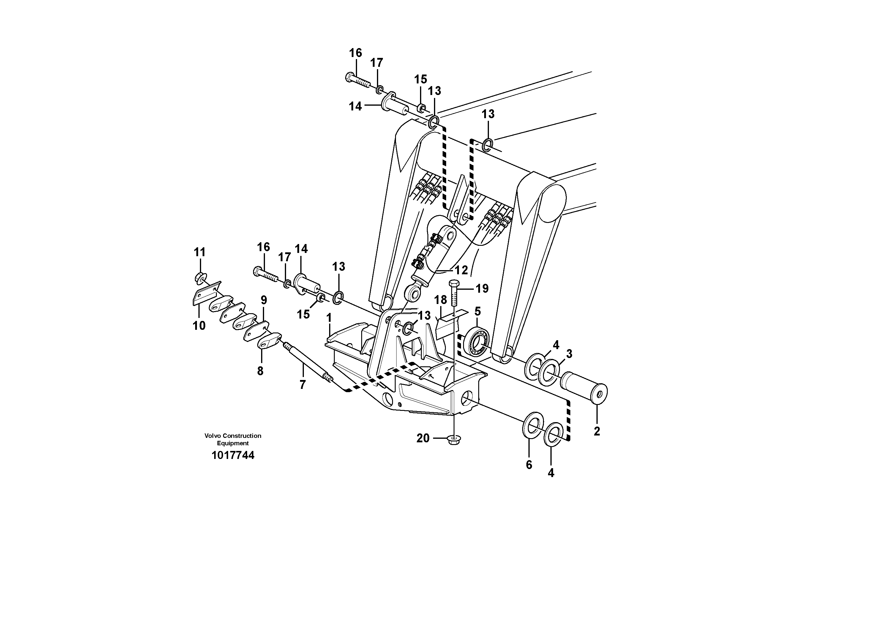 Cross member — volvo parts diagram