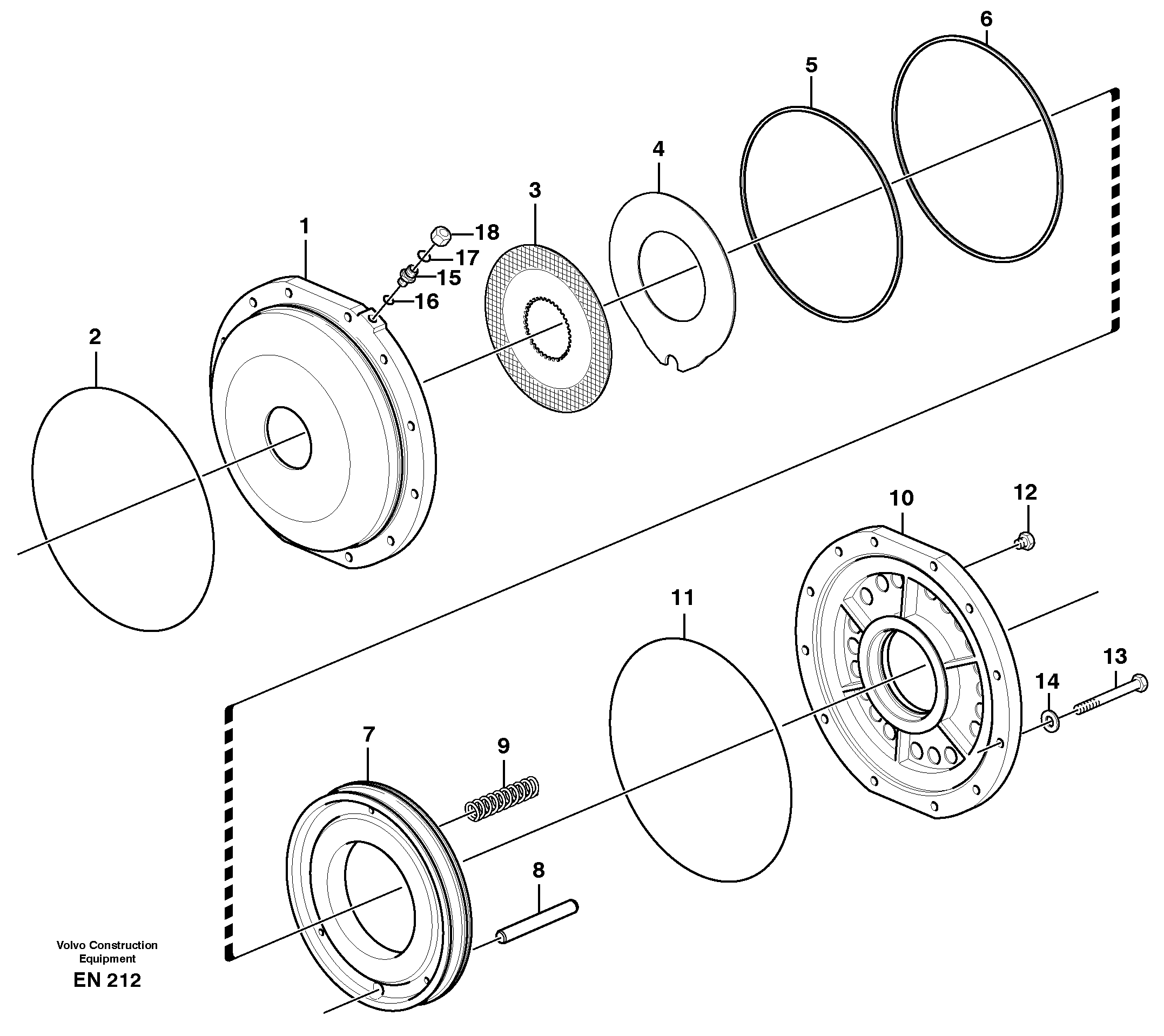 Parking brake — volvo parts diagram