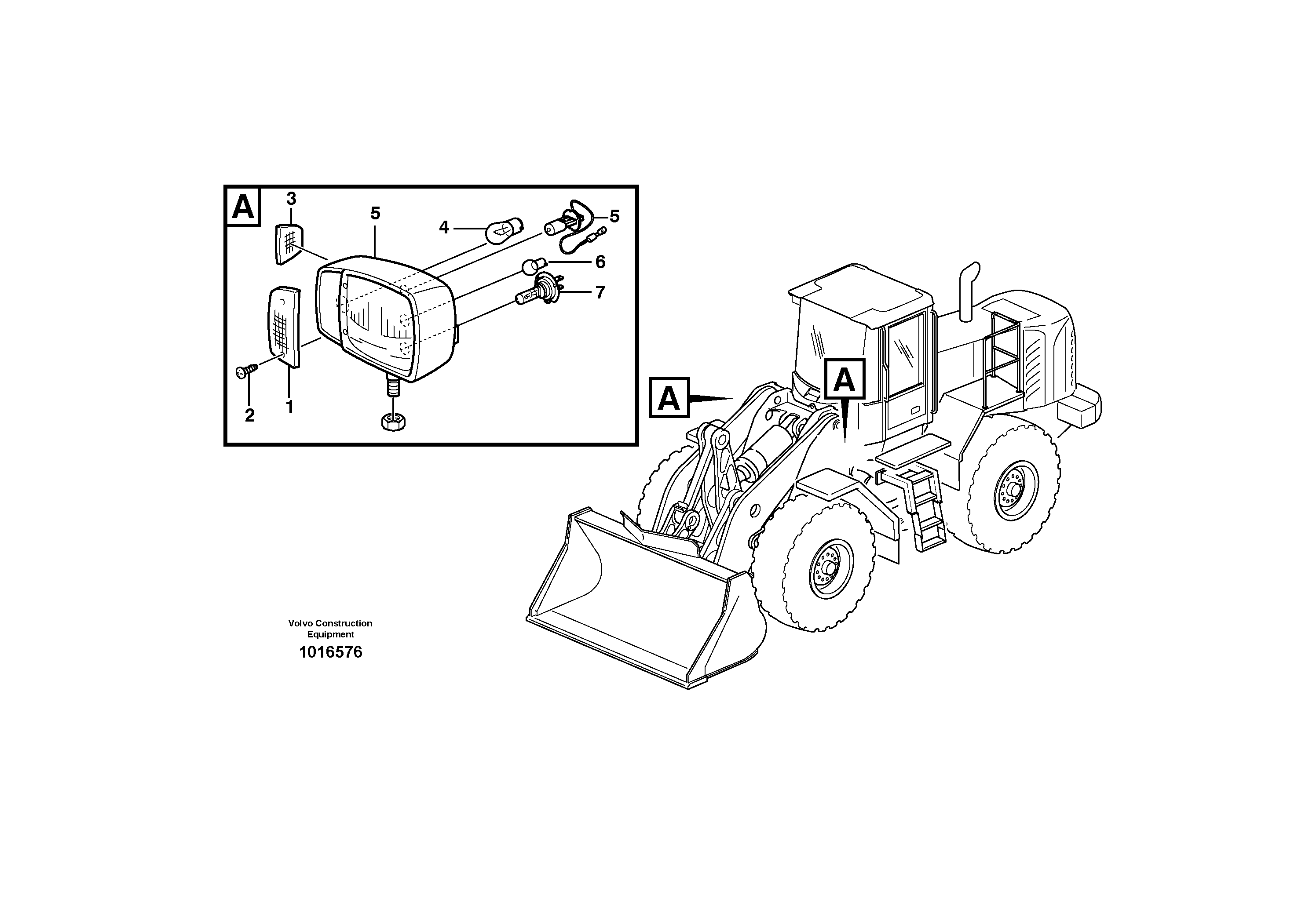 Lighting, front 82175 — volvo parts diagram