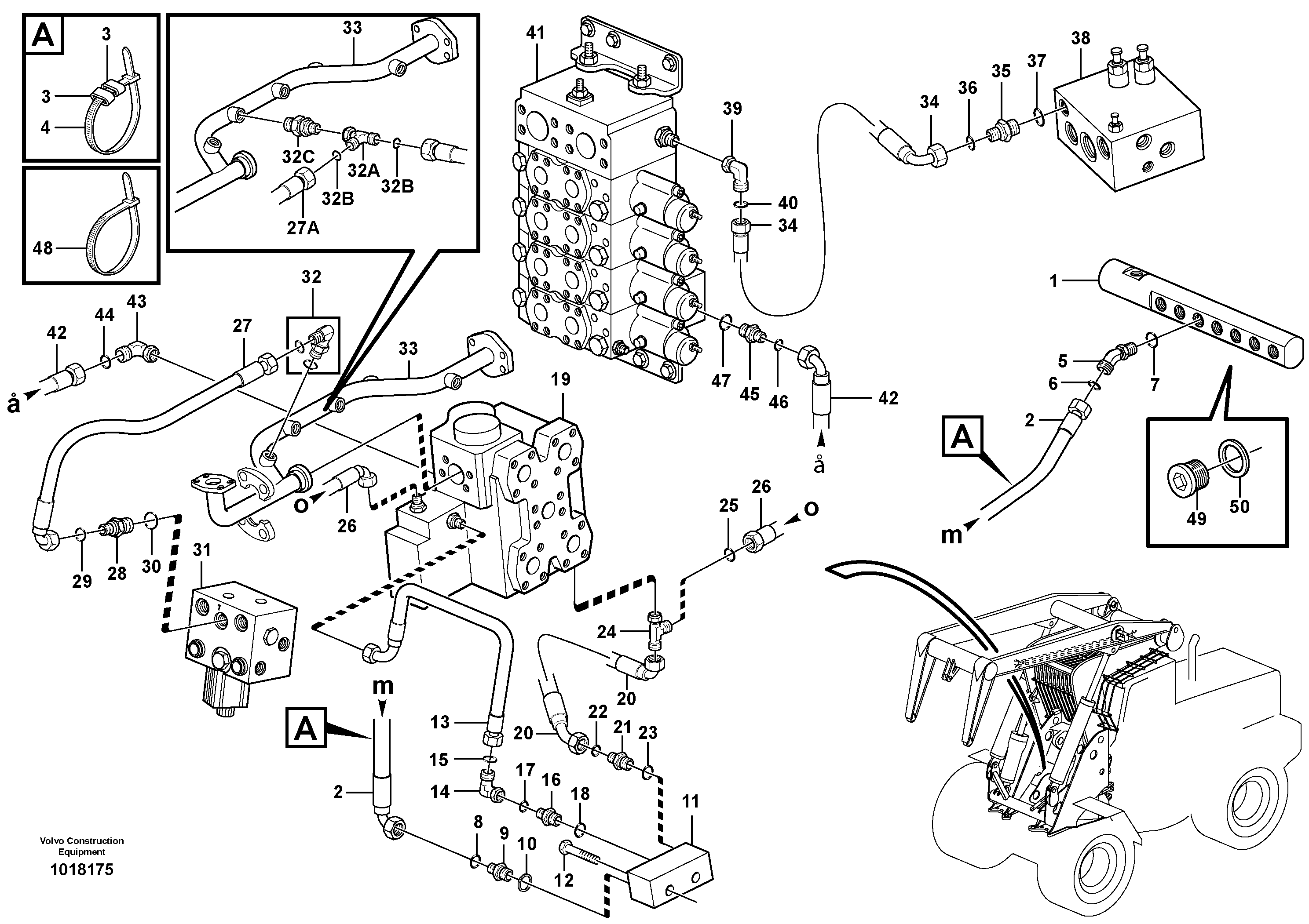 Working hydraulic — volvo parts diagram