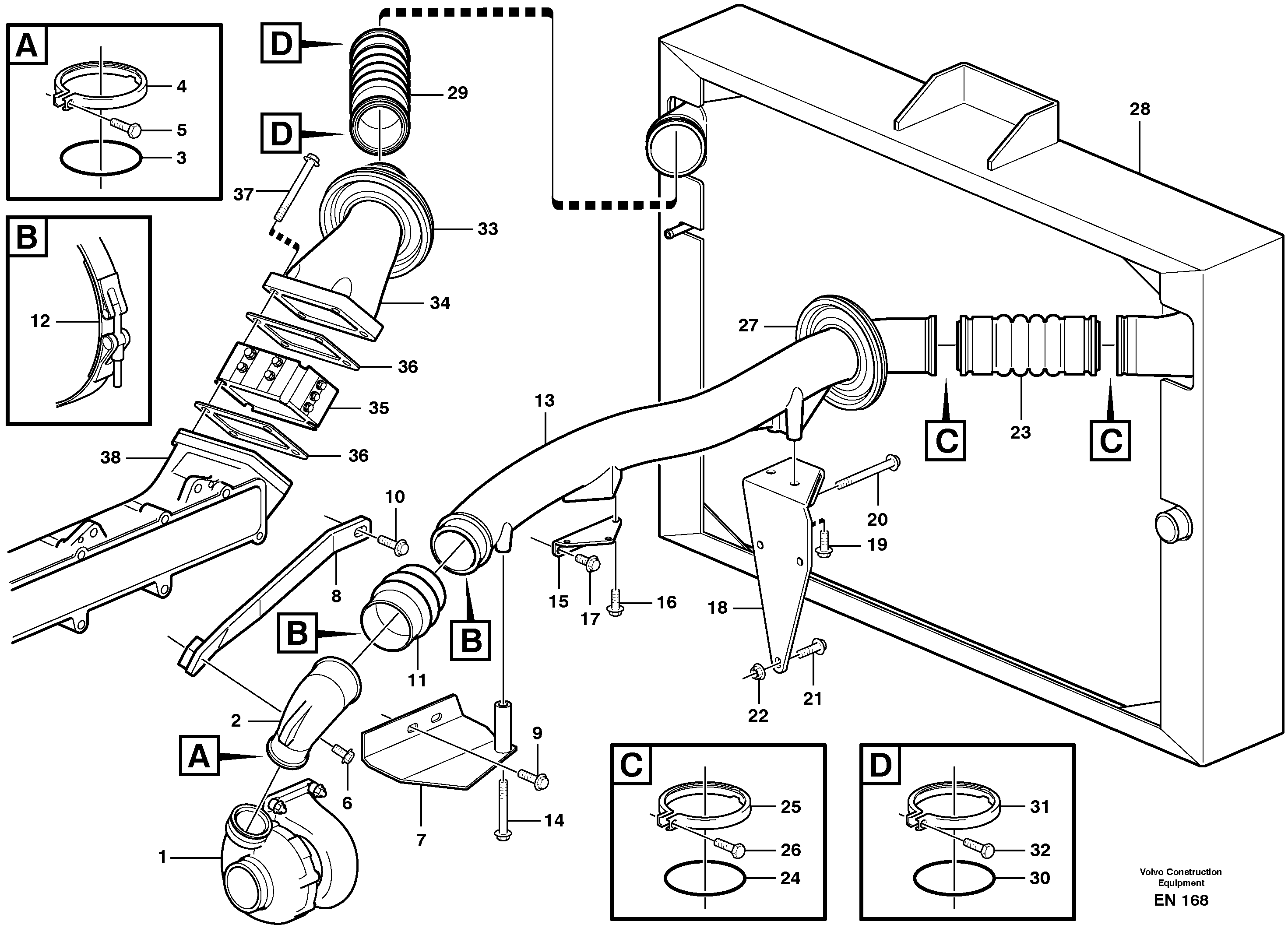 Intercooler — volvo parts diagram