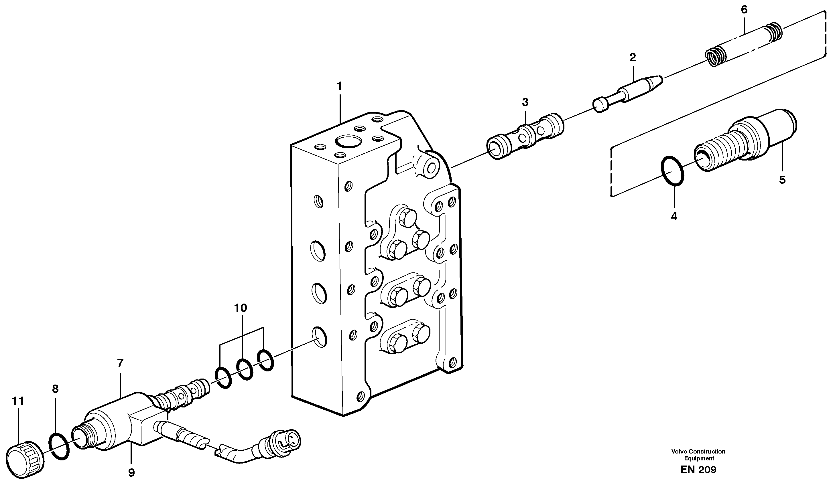 Range selector valve — volvo parts diagram