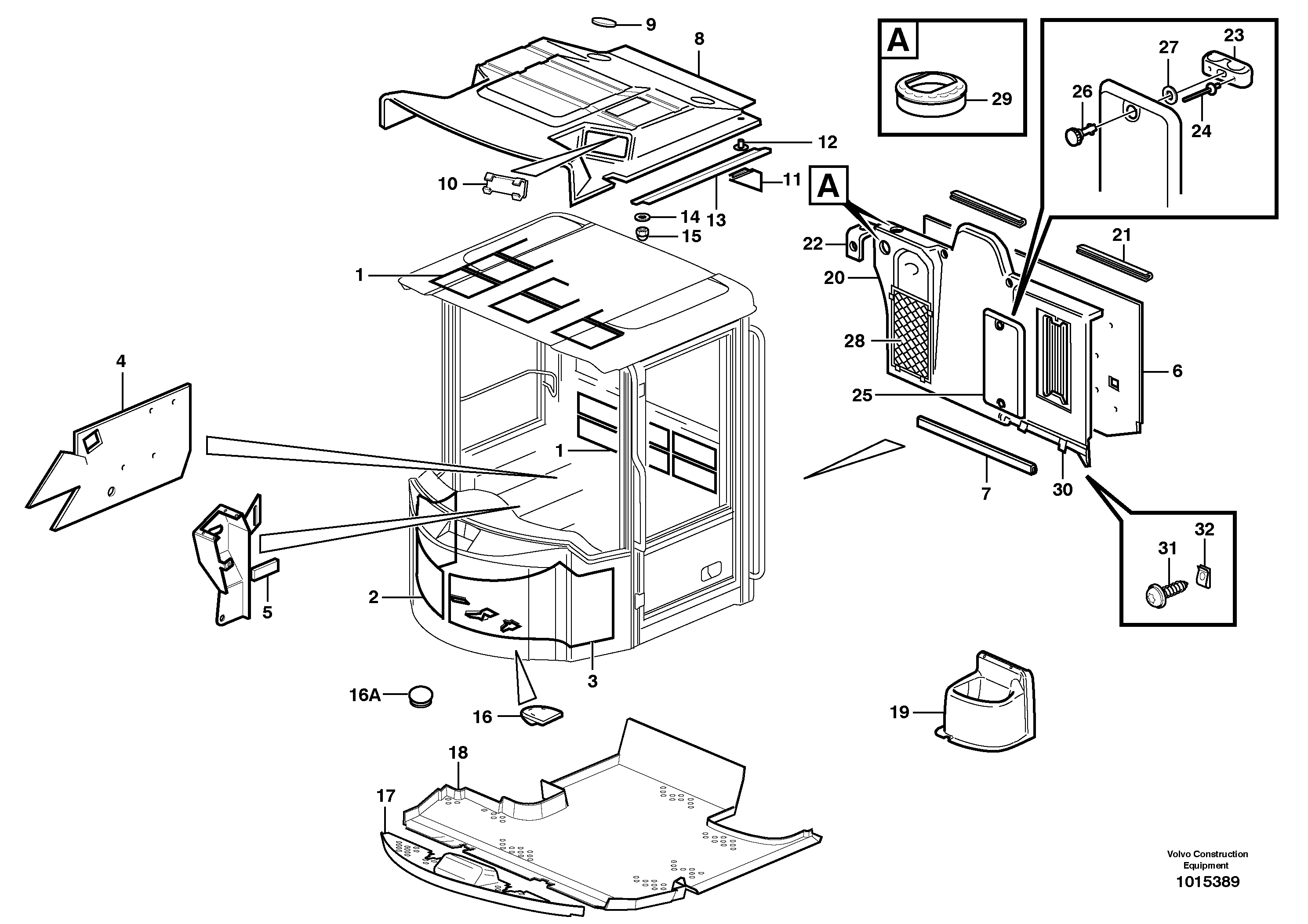 Insulating matting — volvo parts diagram