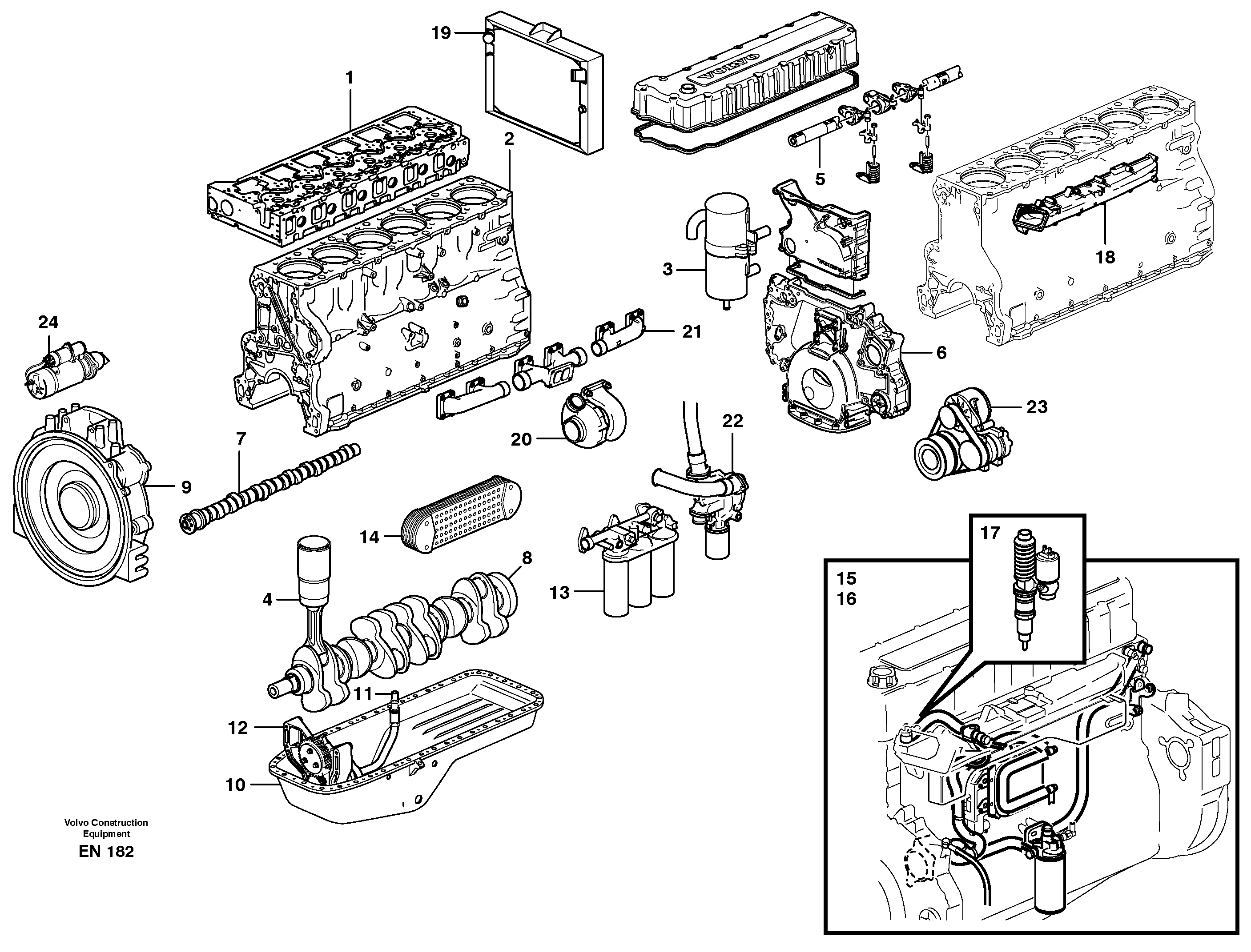 Engine — volvo parts diagram