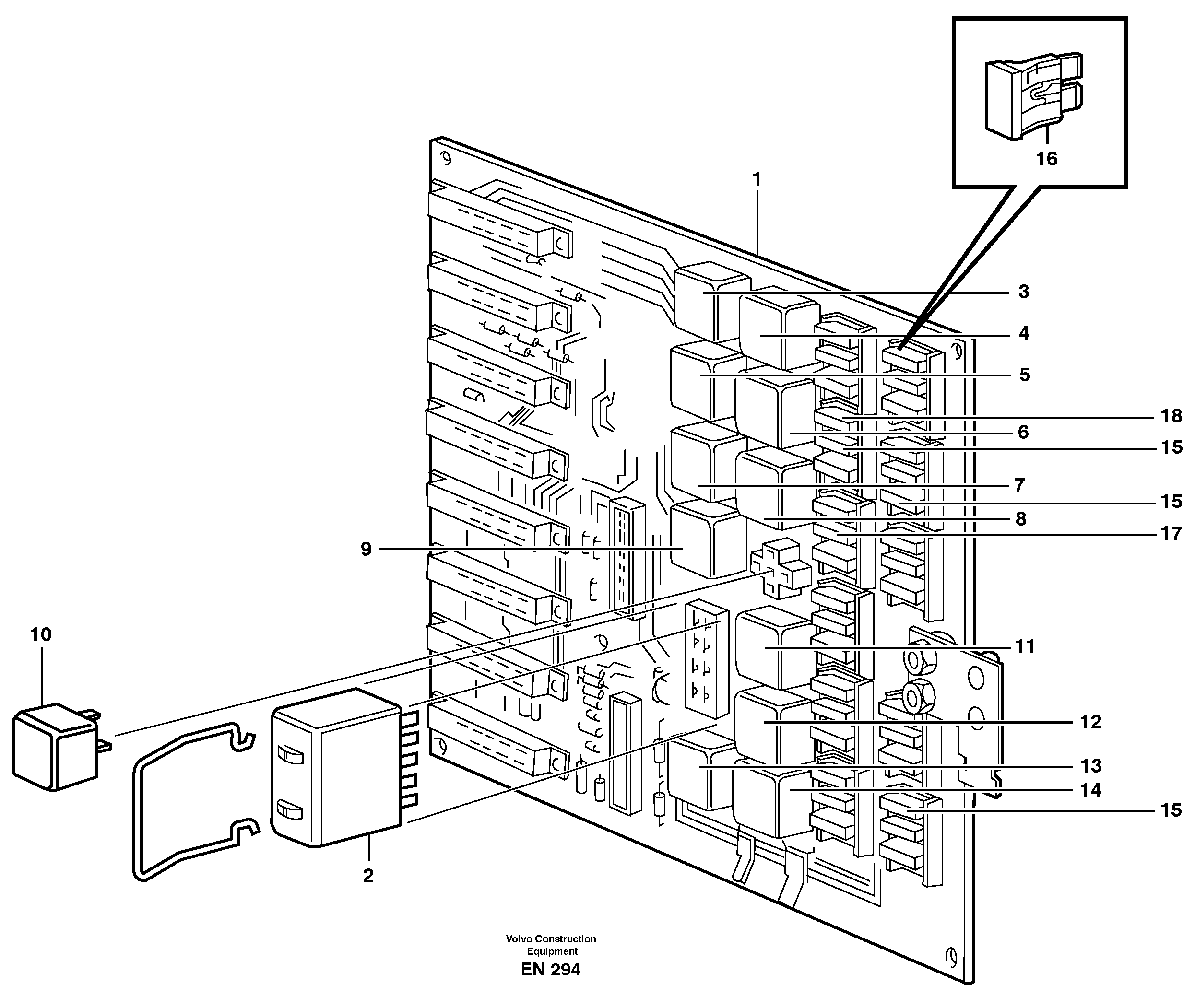 Circuit board — volvo parts diagram
