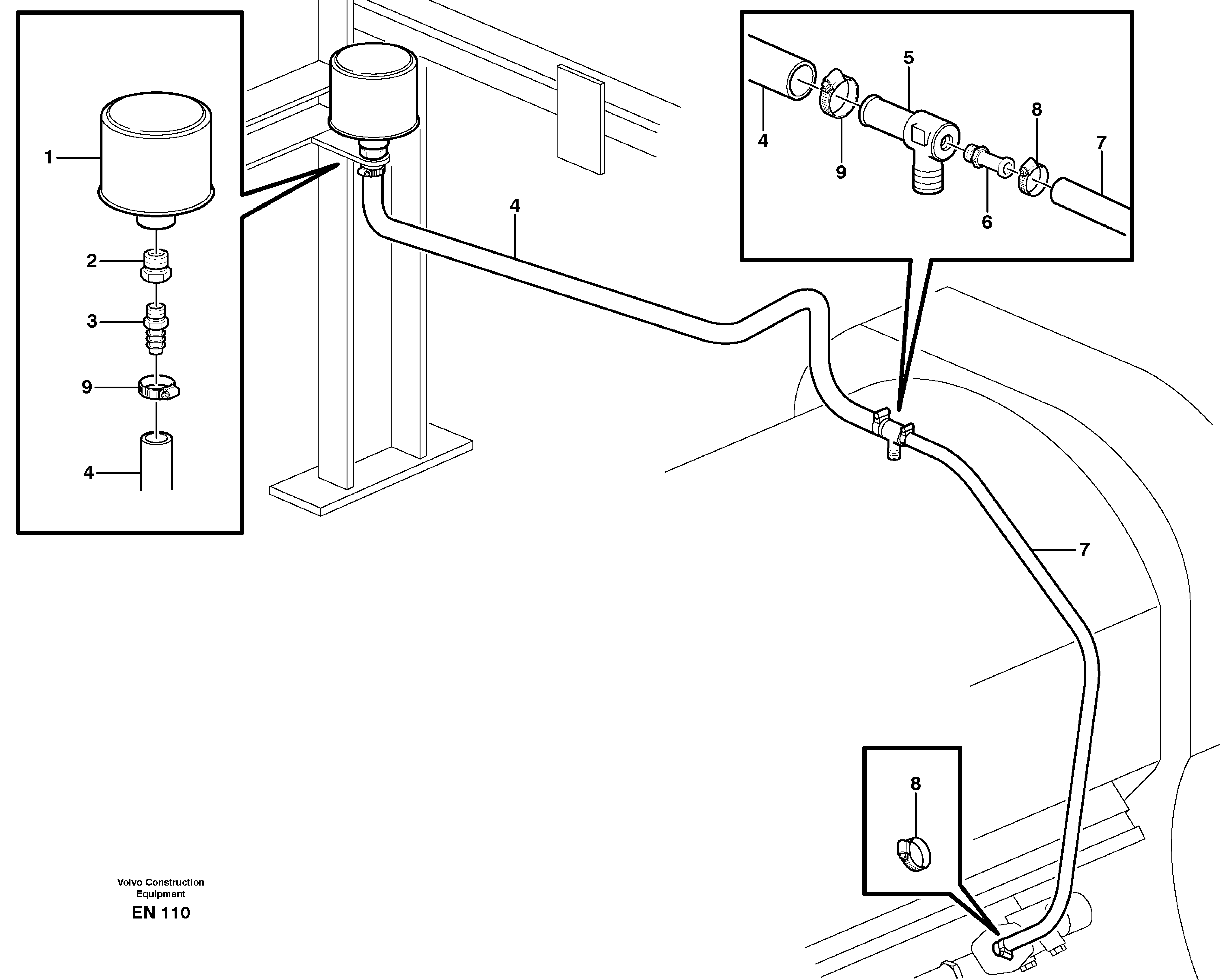 Ventilation for transmission — volvo parts diagram