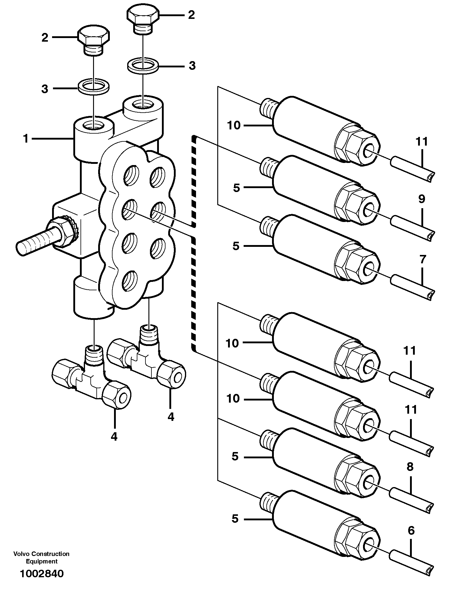 Distribution block, B1 — volvo parts diagram