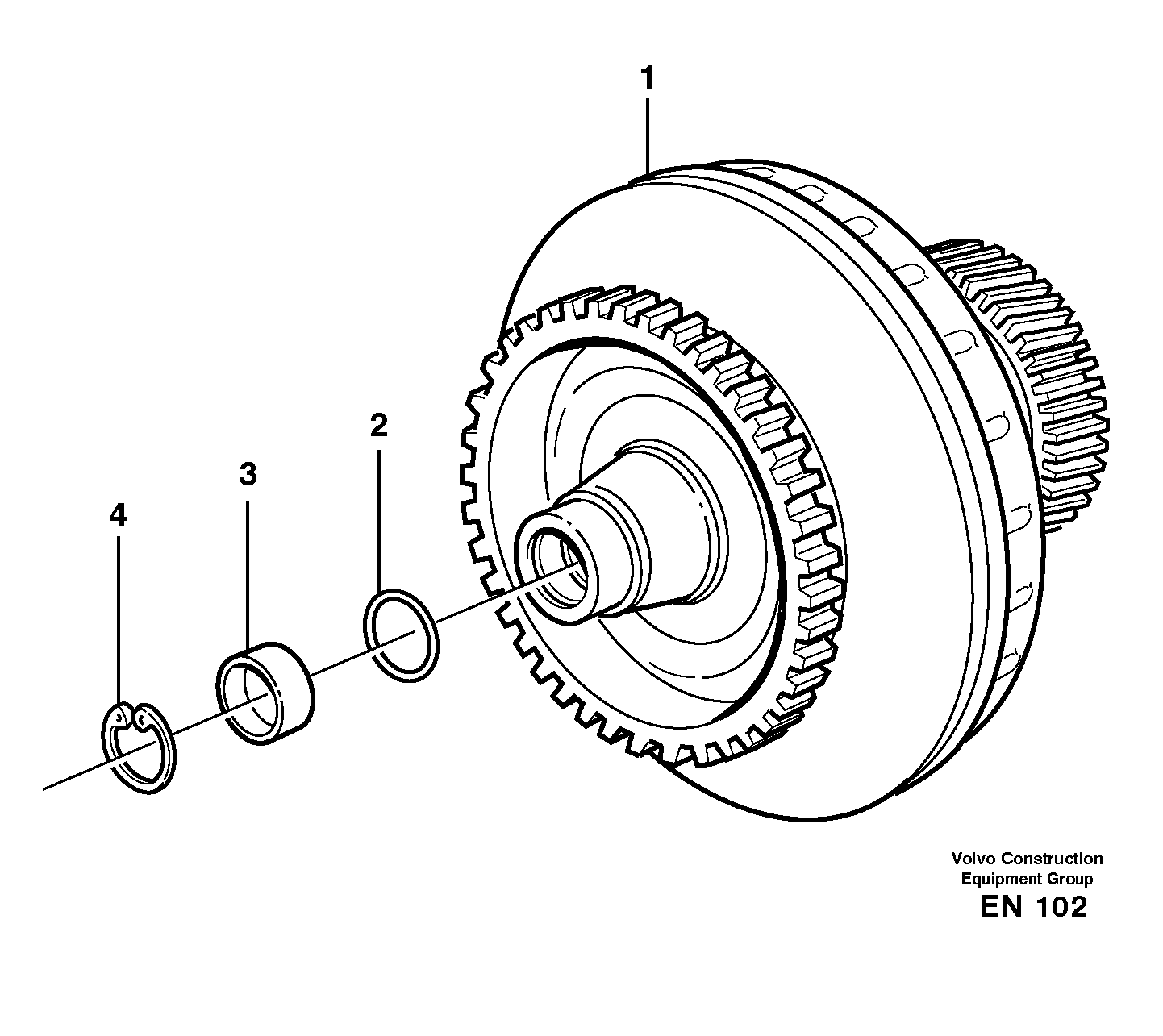 Torque converter — volvo parts diagram