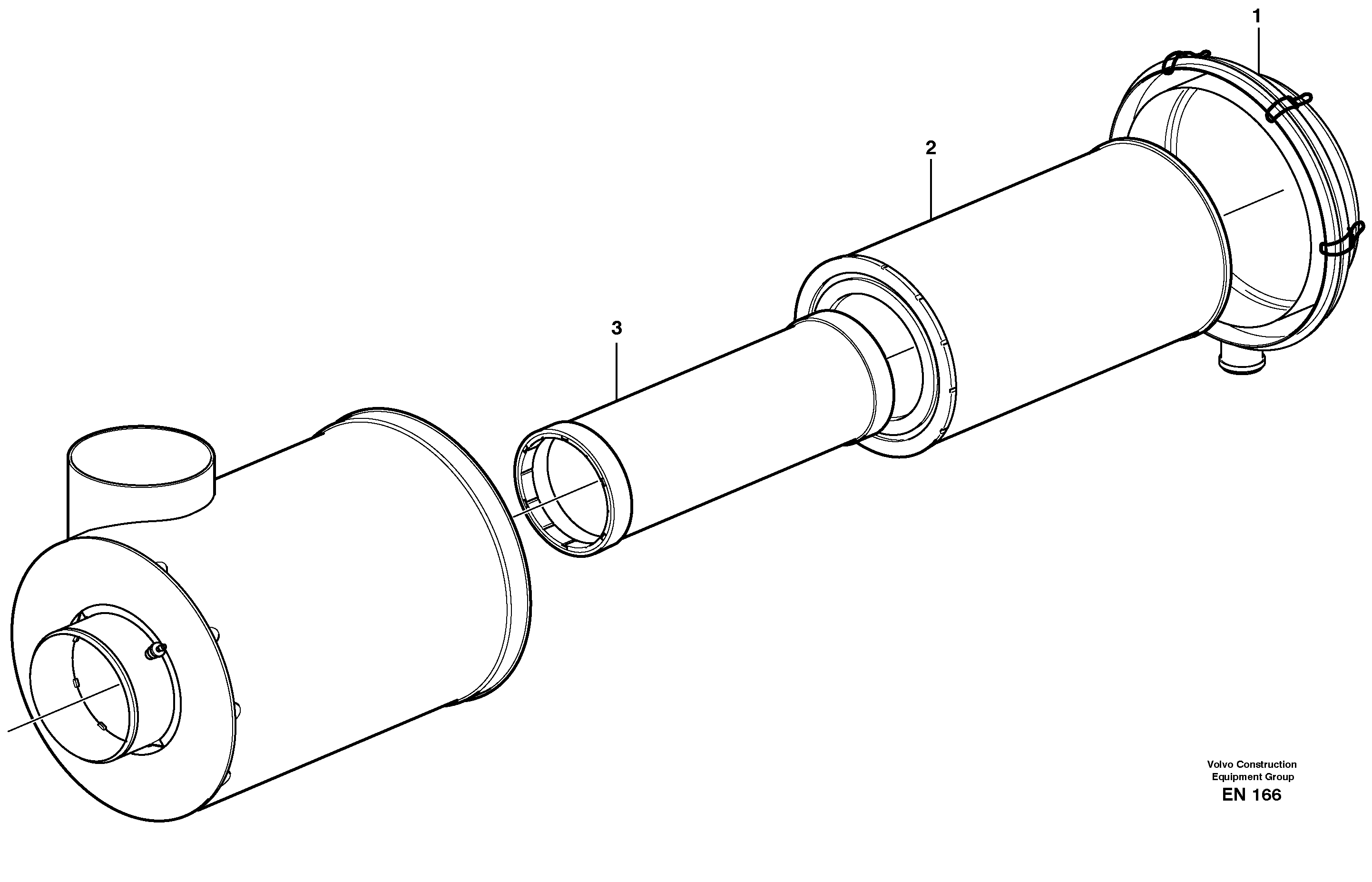 Air filter — volvo parts diagram
