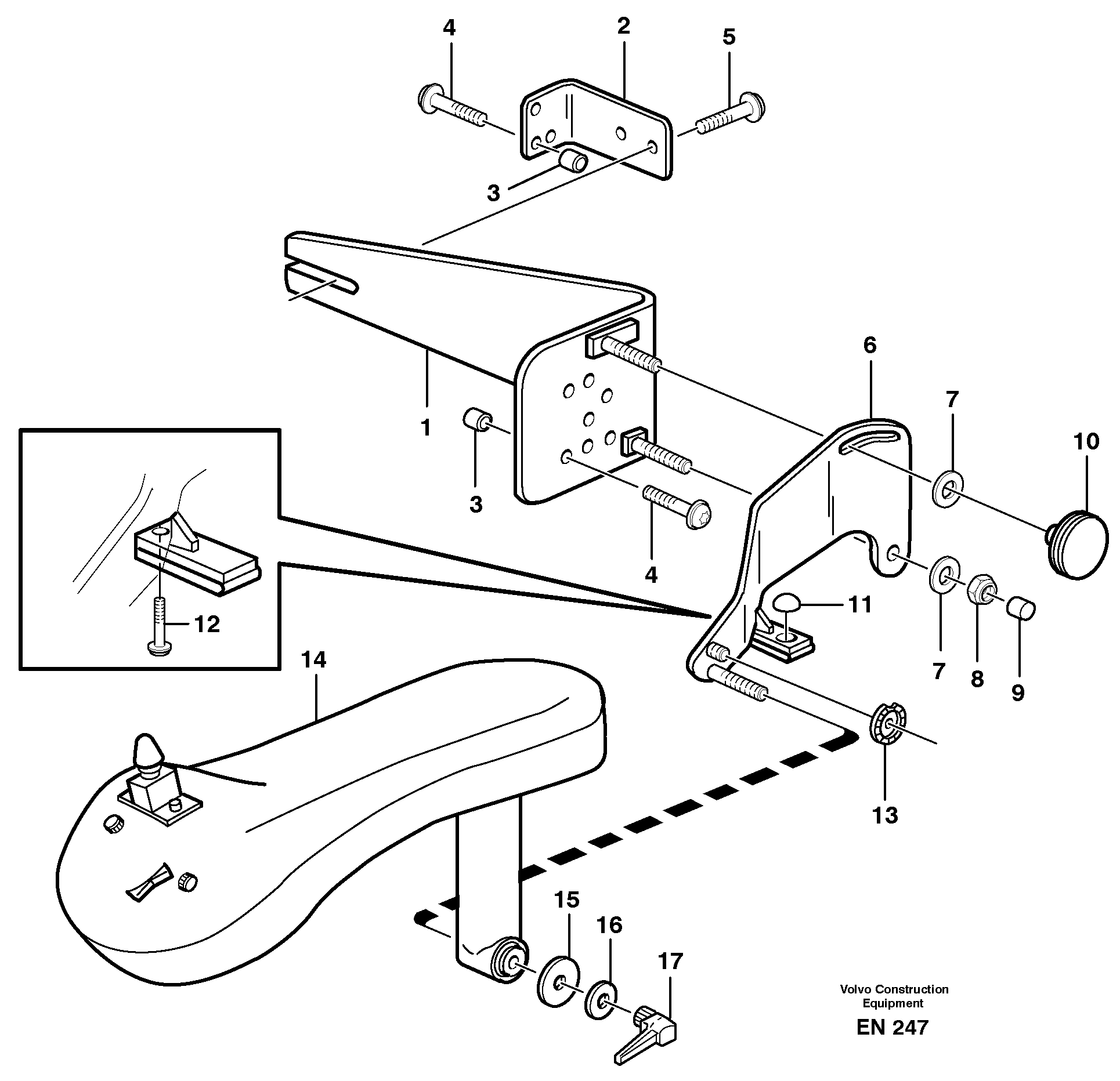 CDC - steering, sheet metal parts.  80266 — volvo parts diagram