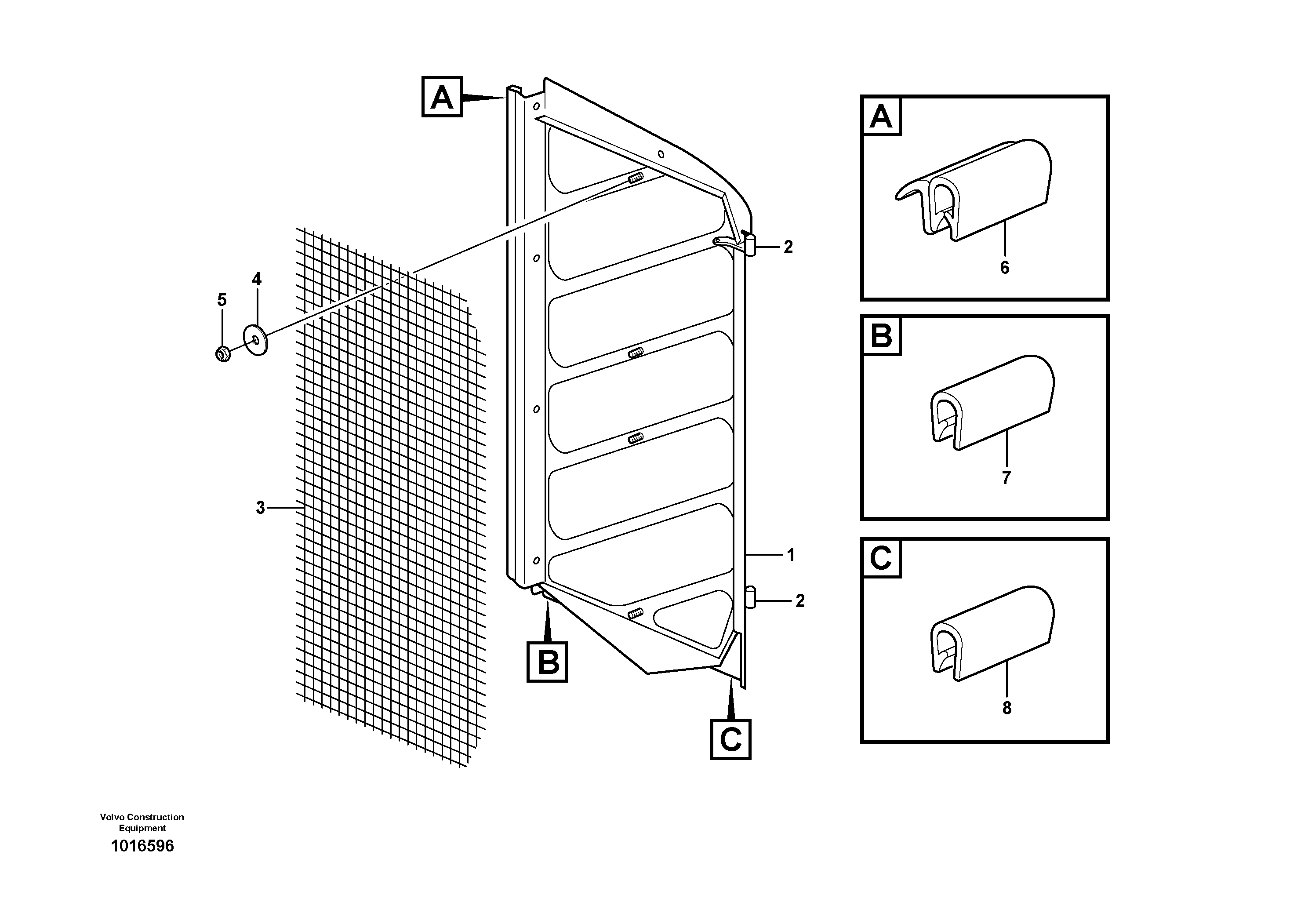 Radiator shell.  82081 — volvo parts diagram