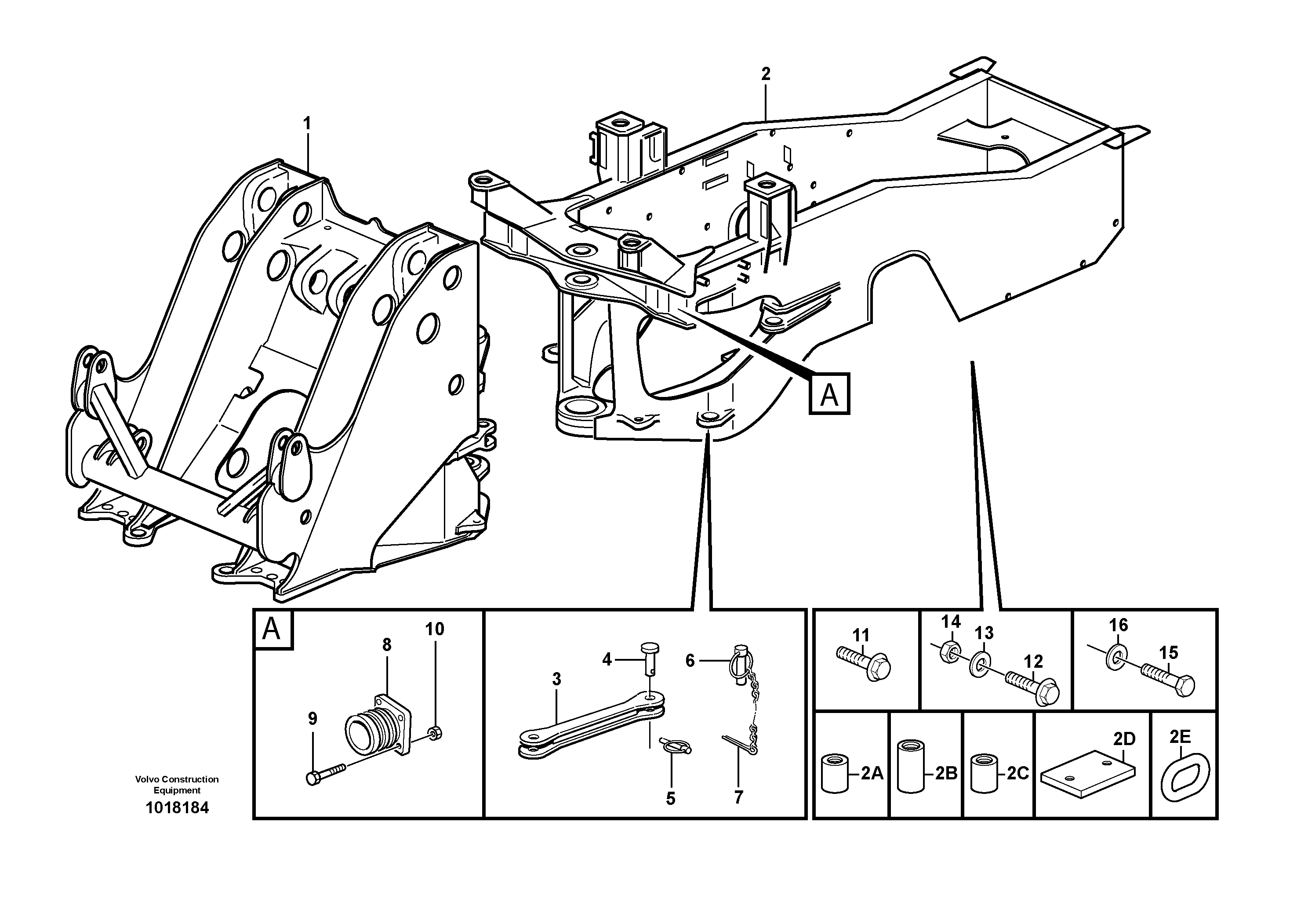 Frame — volvo parts diagram