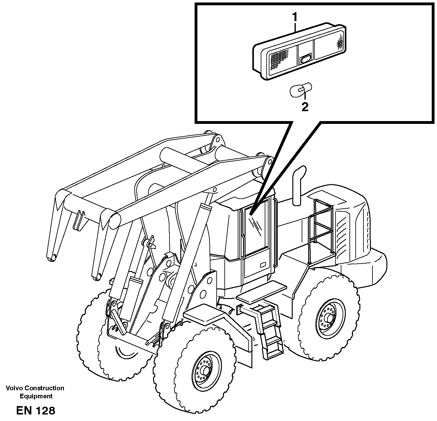 Lighting, cab — volvo parts diagram