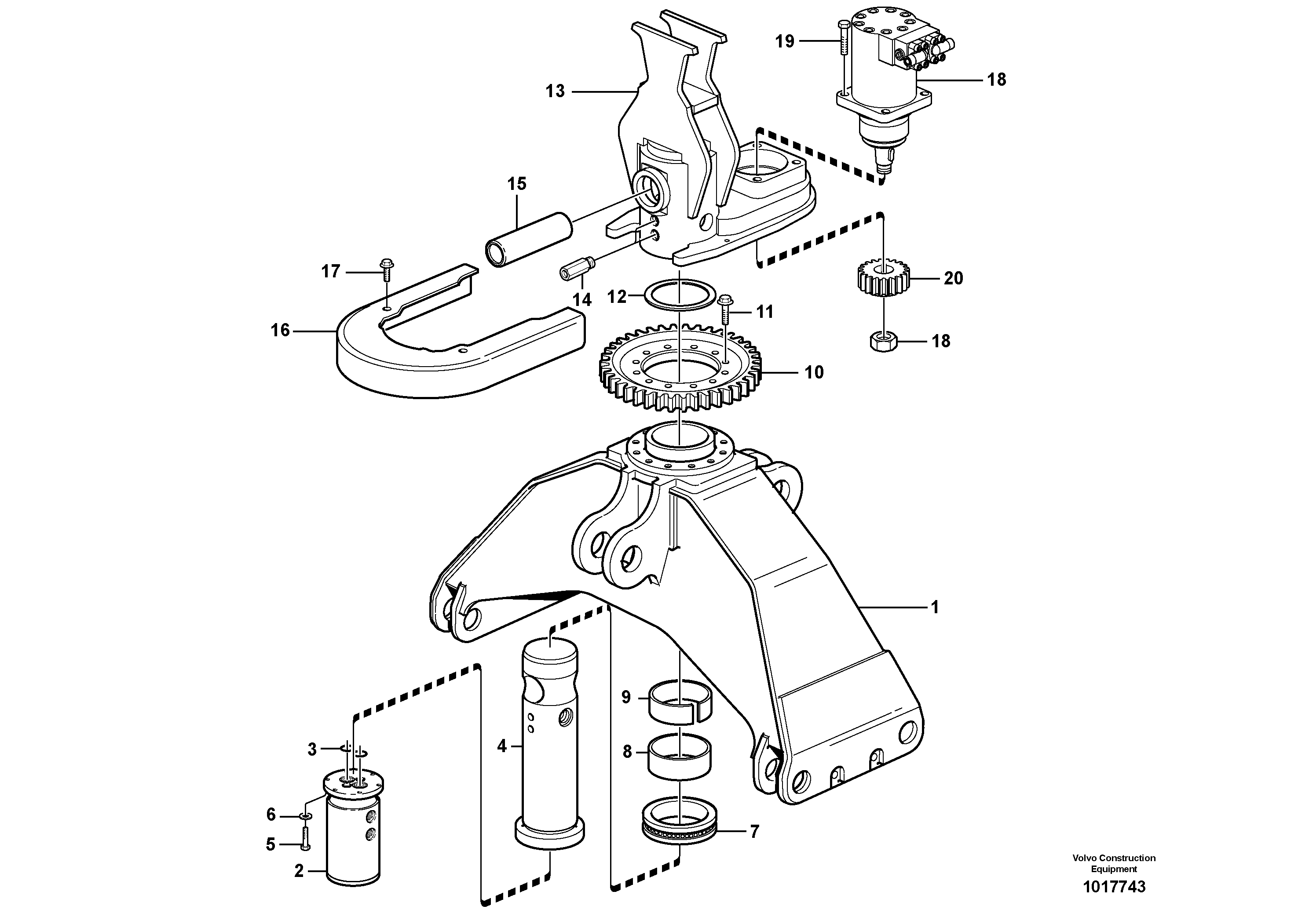Rotator — volvo parts diagram