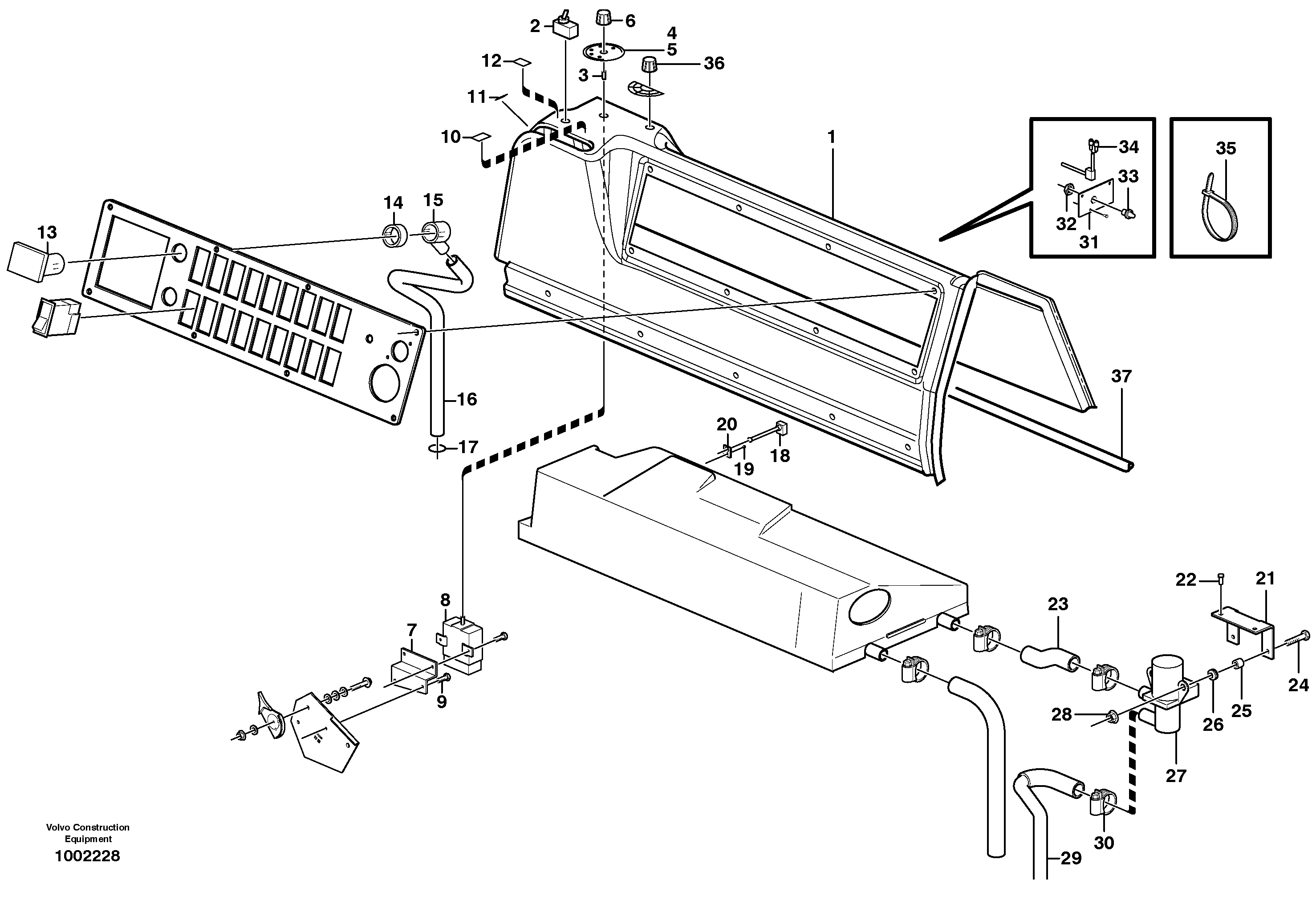 Automatic temperature control.  80502, 82778 — volvo parts diagram