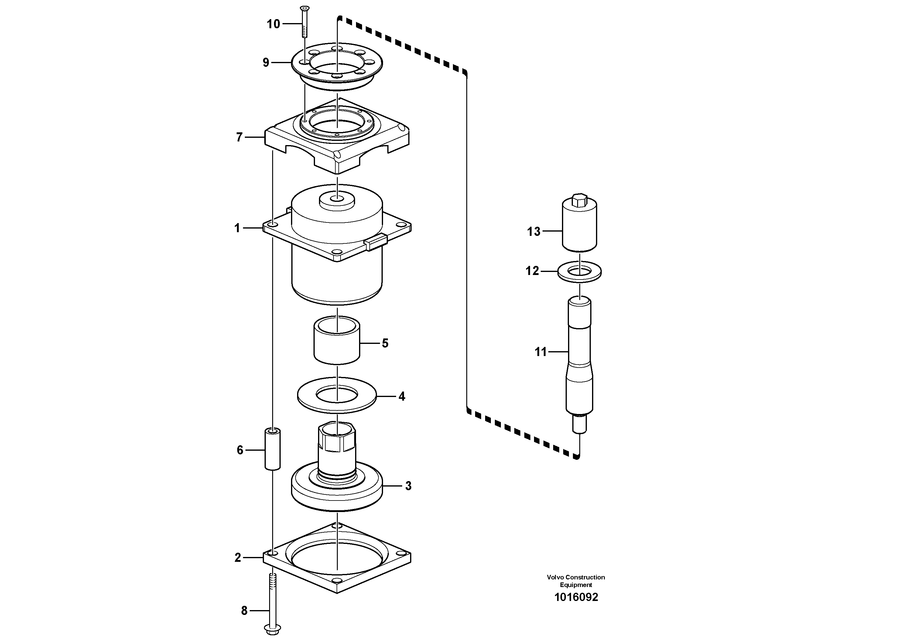 Cab mounting block 82557 — volvo parts diagram