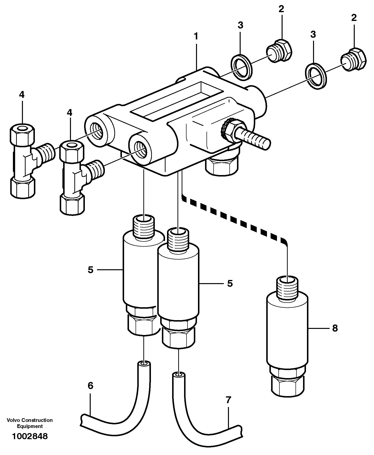 Distribution block, B5 — volvo parts diagram