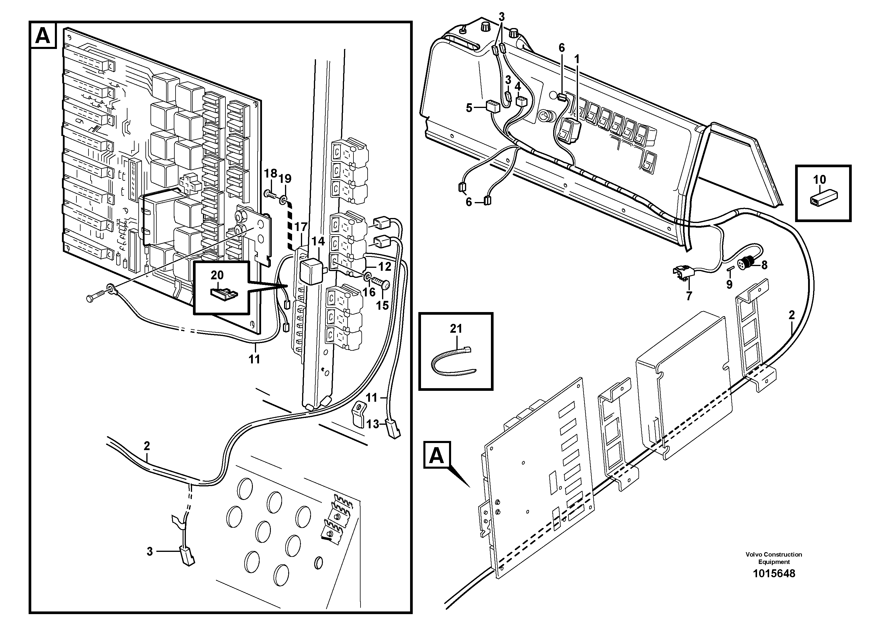 Cable harness, automatic temperature control.  82778 — volvo parts diagram