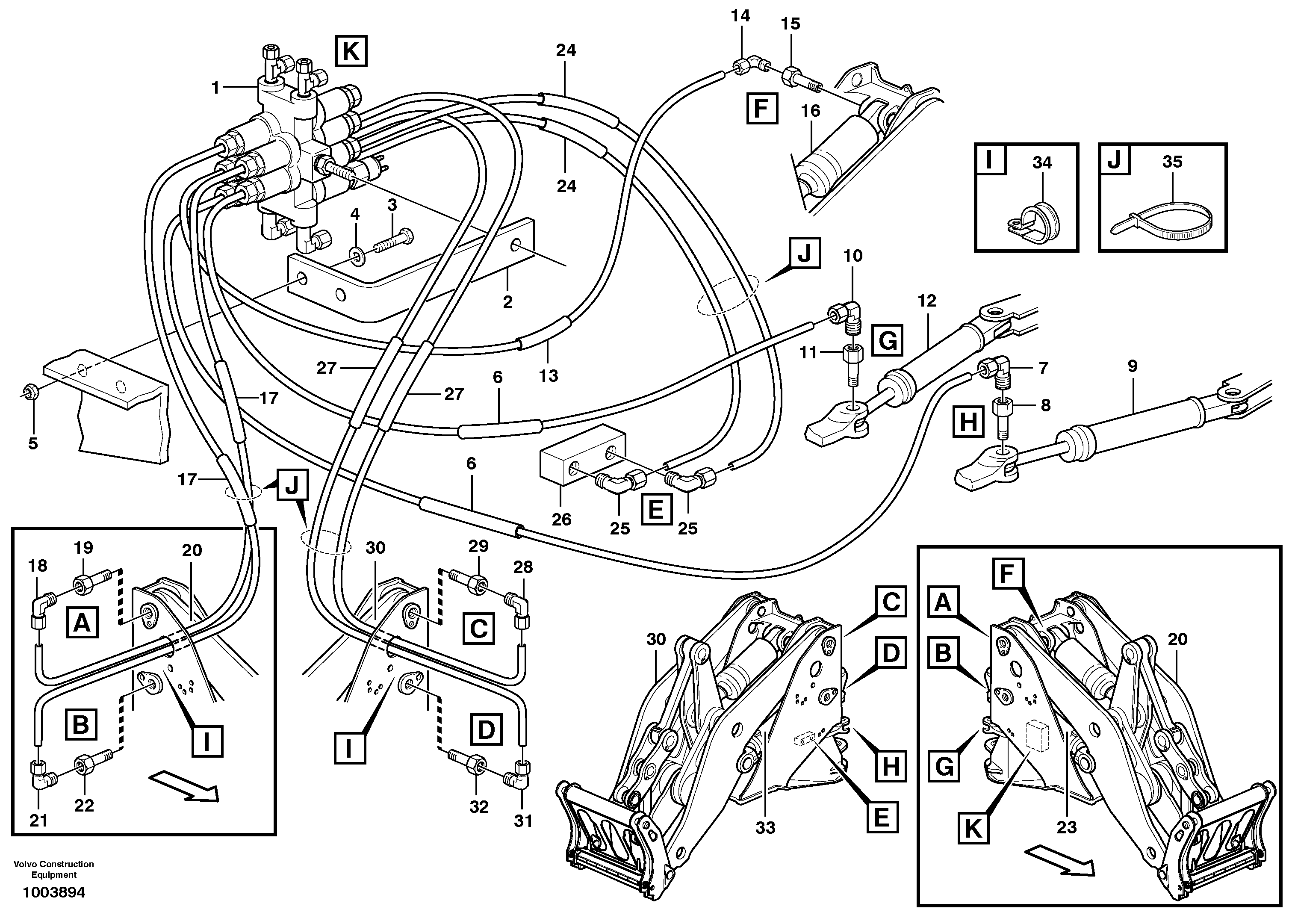 Distribution block, B2.  80445 — volvo parts diagram