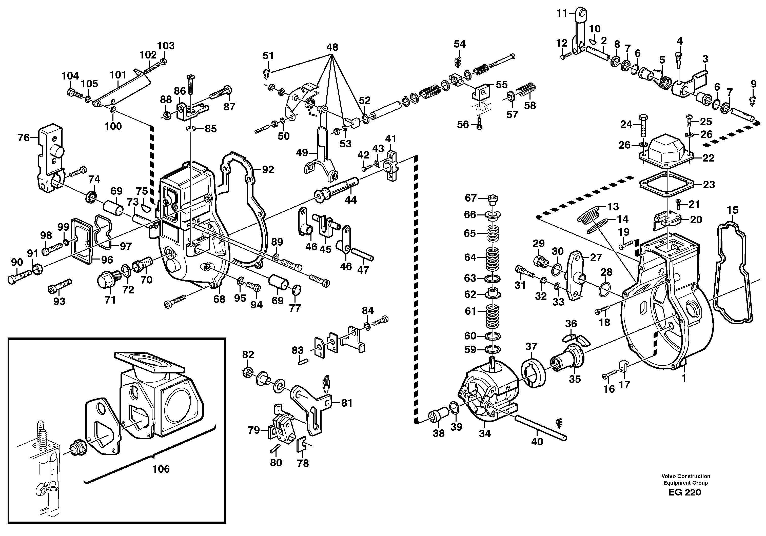 Centrifugal governor — volvo parts diagram