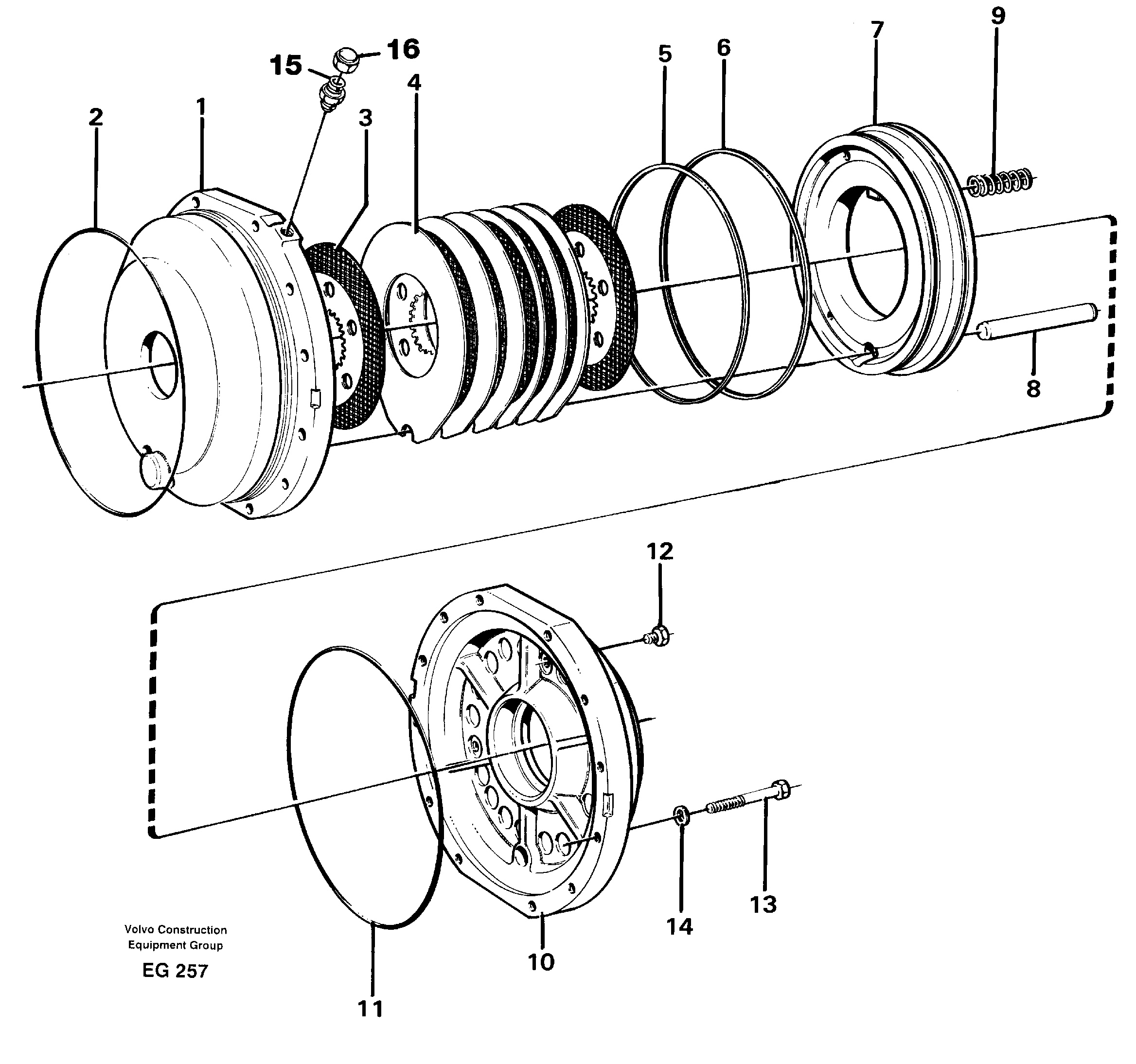 Parking brake — volvo parts diagram