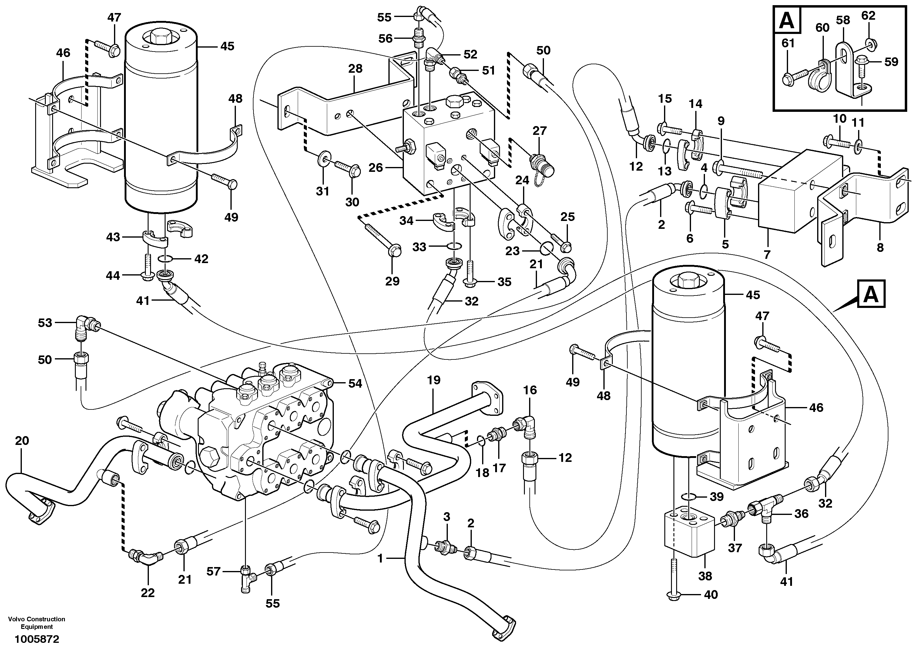Boom suspension system  80223 — volvo parts diagram