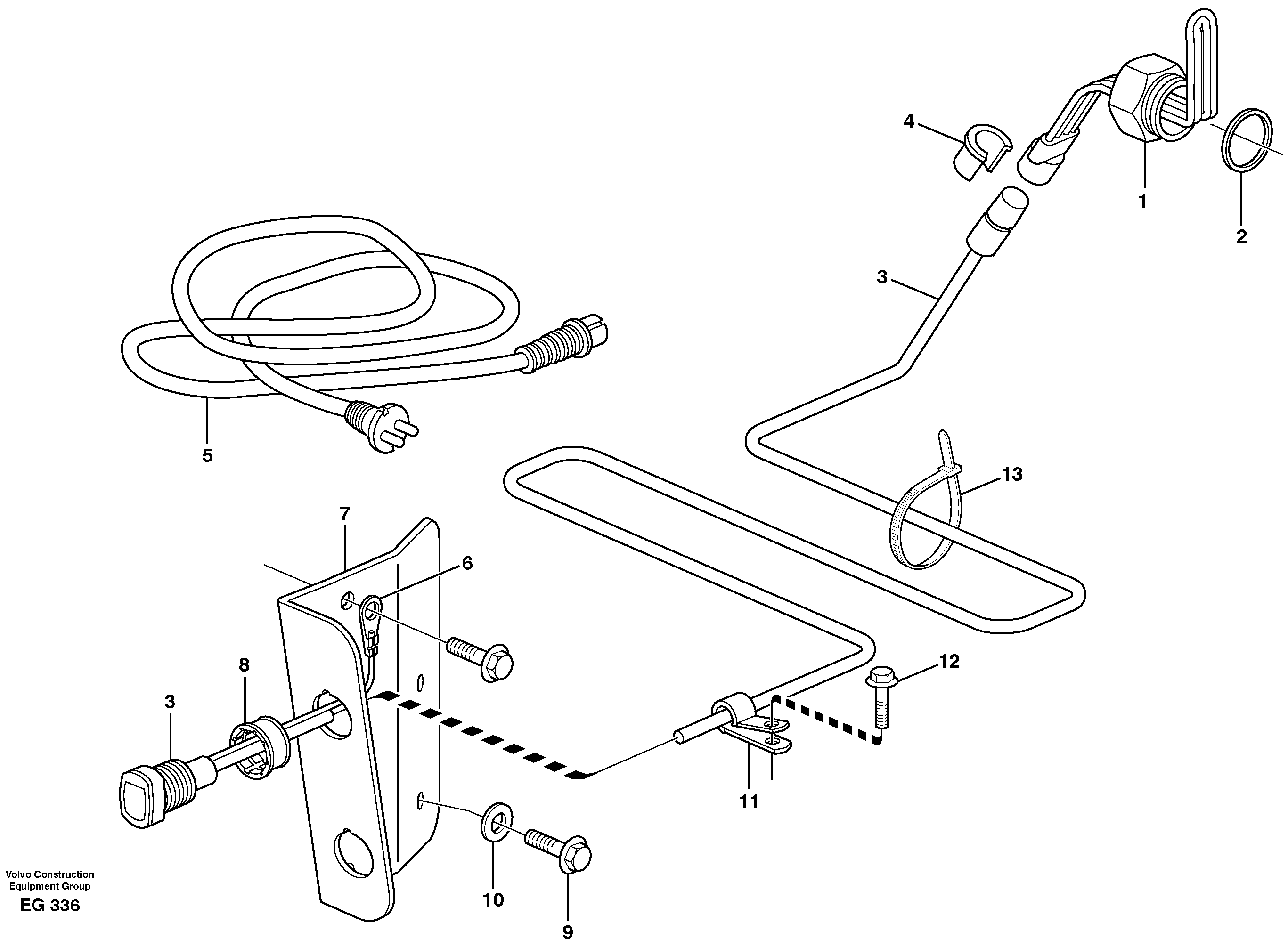Engine heater.  80260 — volvo parts diagram