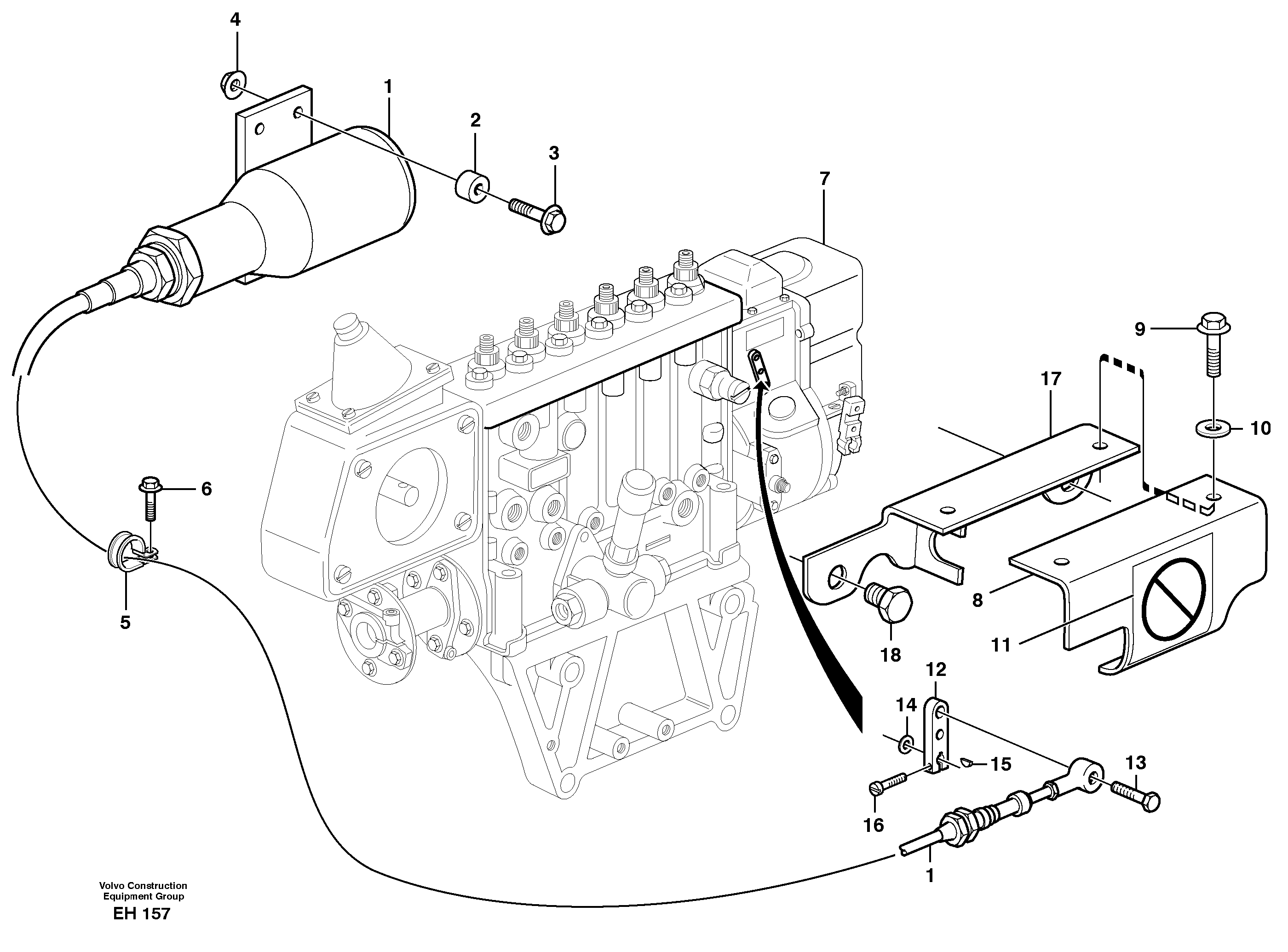 Stop control — volvo parts diagram