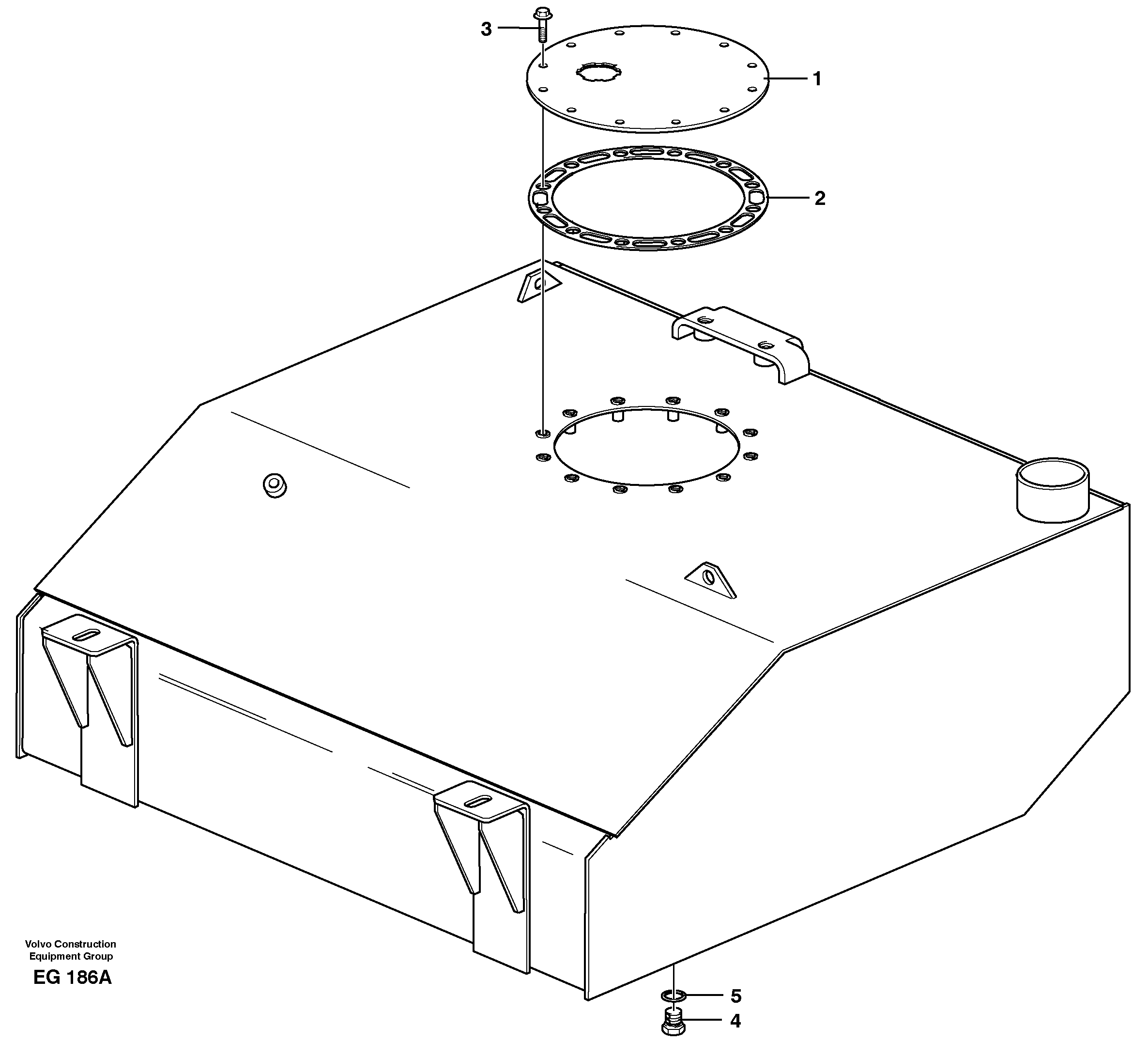 Fuel tank — volvo parts diagram