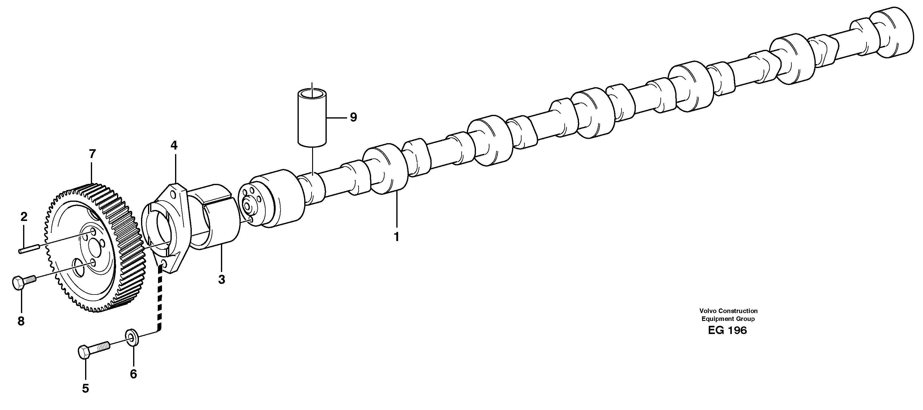 Camshaft — volvo parts diagram