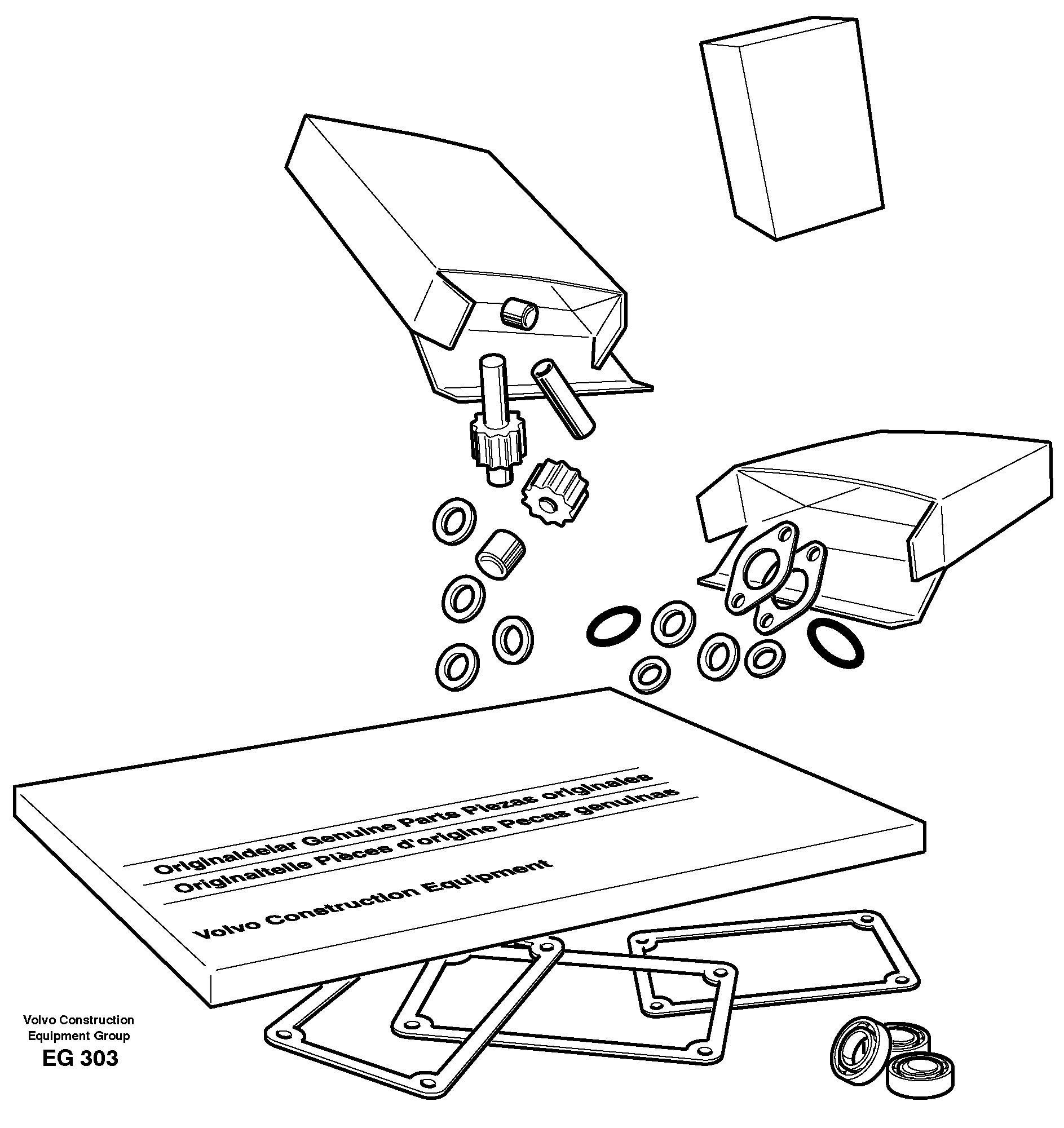 Repair kit for transmission — volvo parts diagram