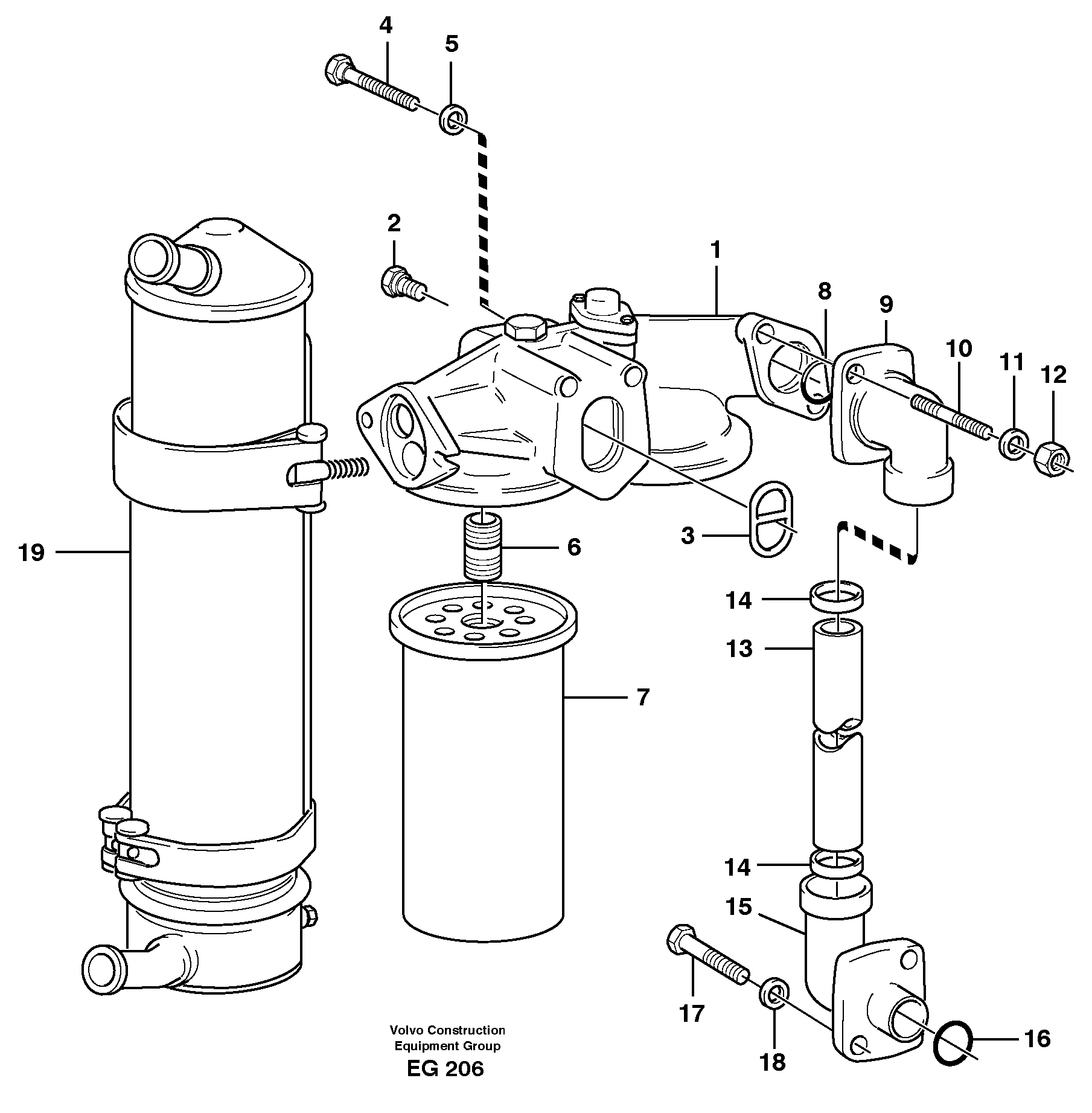 Oil filter — volvo parts diagram