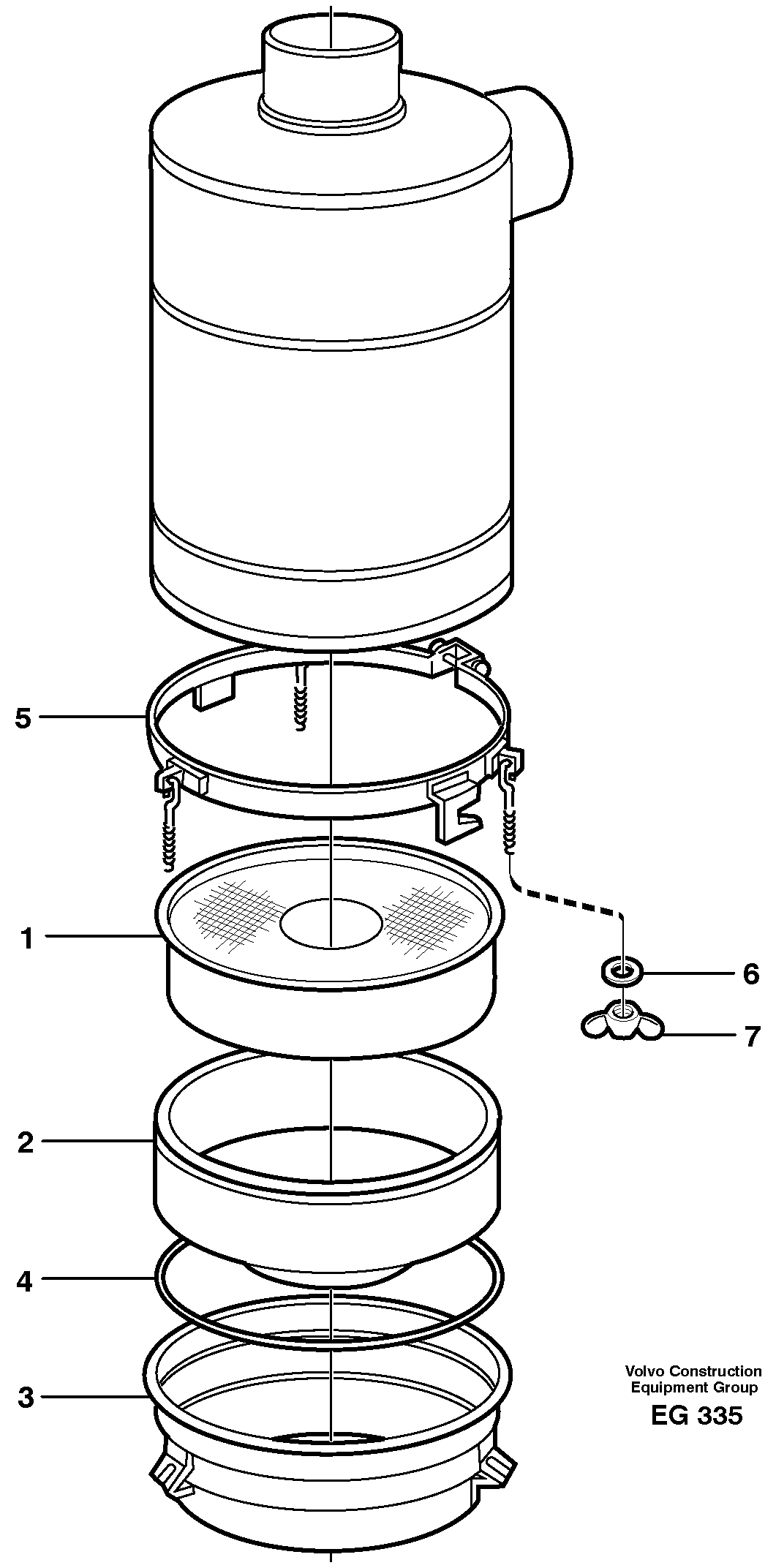 Air filter.  80330 E PROD — volvo parts diagram