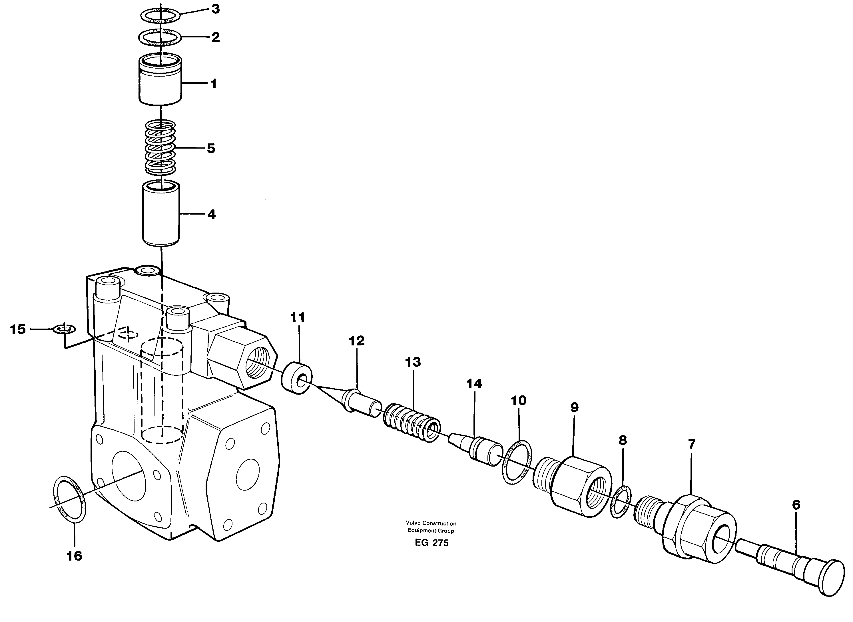 Relief valve — volvo parts diagram
