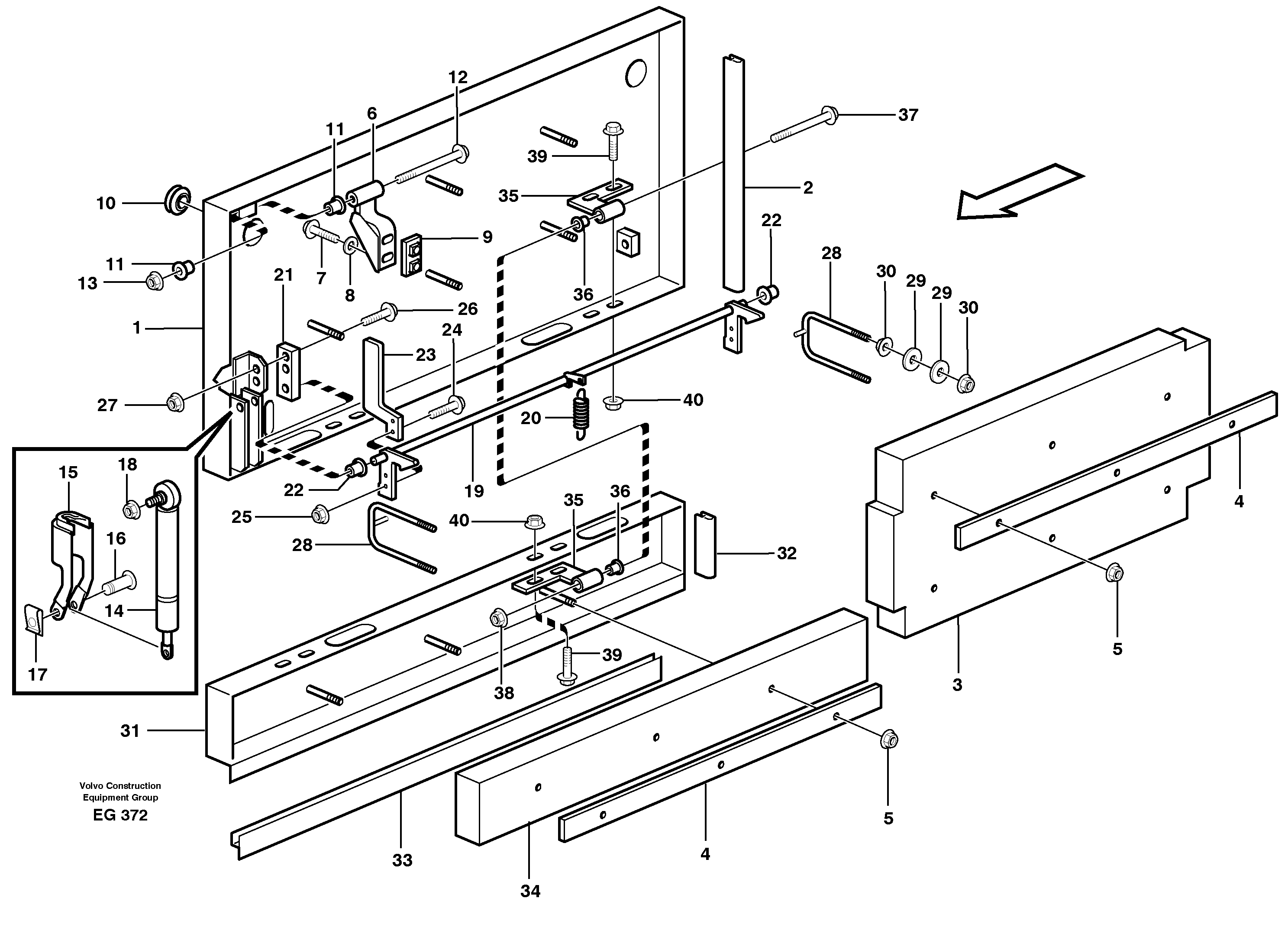 Side hatches — volvo parts diagram