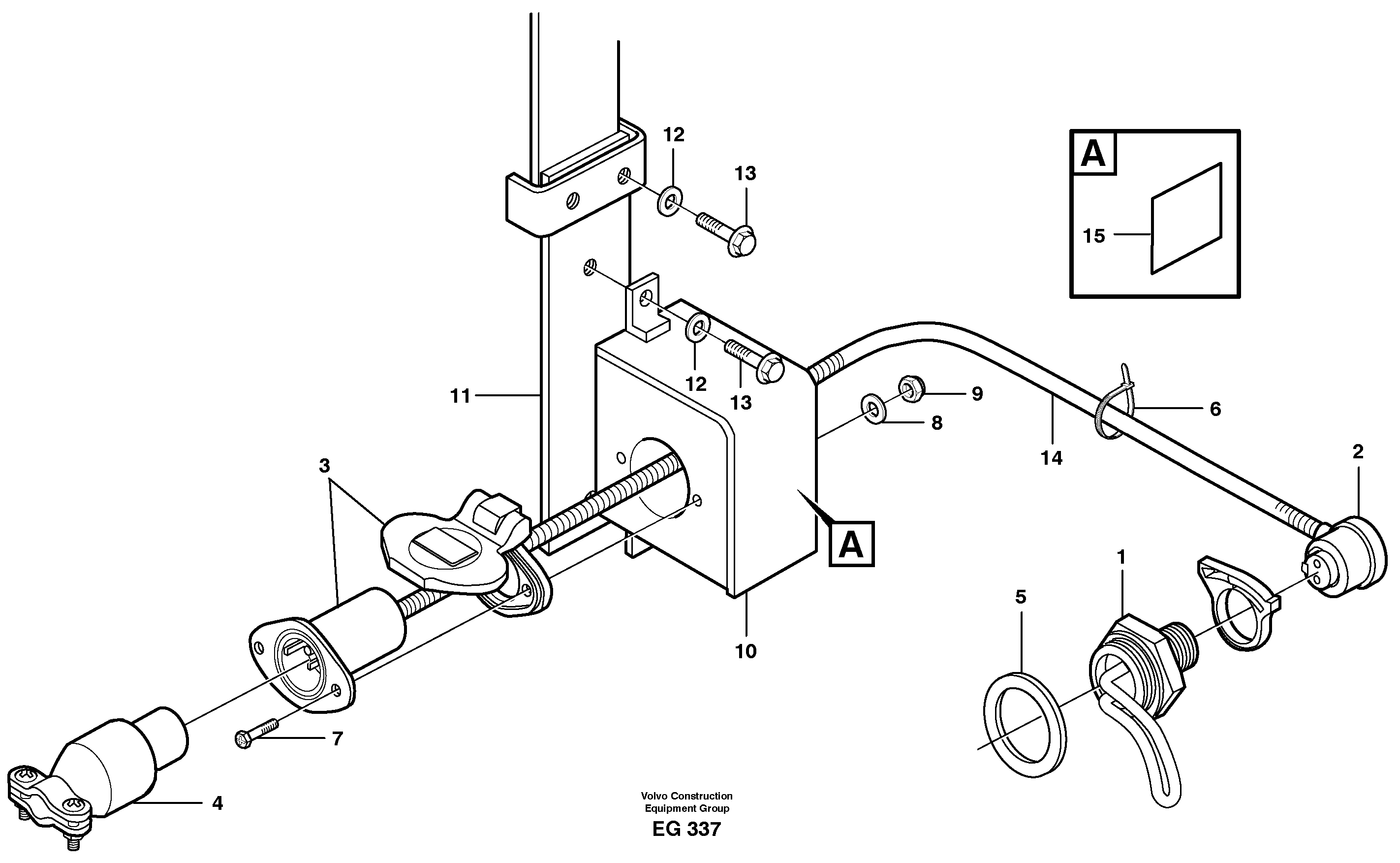 Engine heater.  80052 — volvo parts diagram