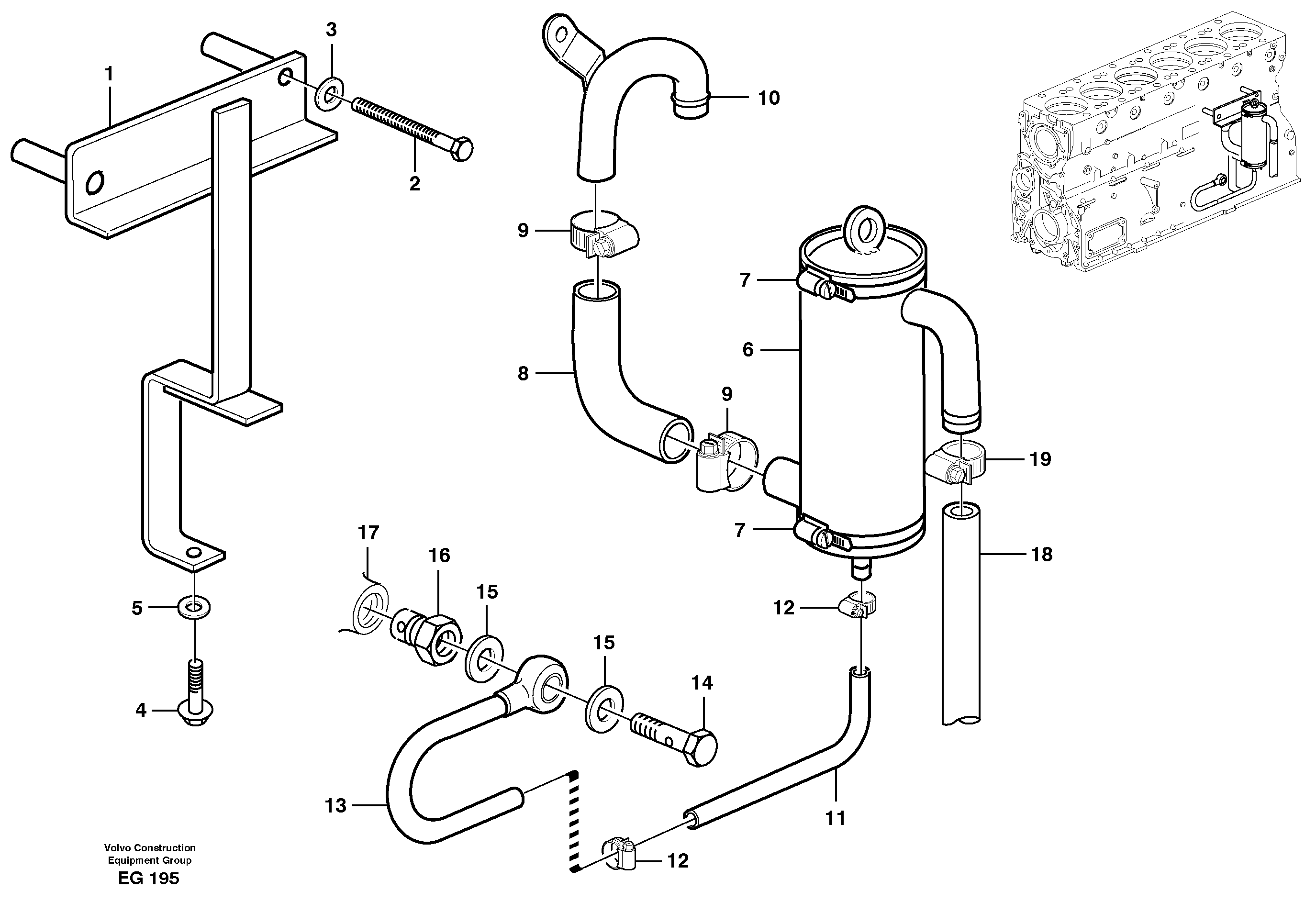 Crankcase ventilation — volvo parts diagram