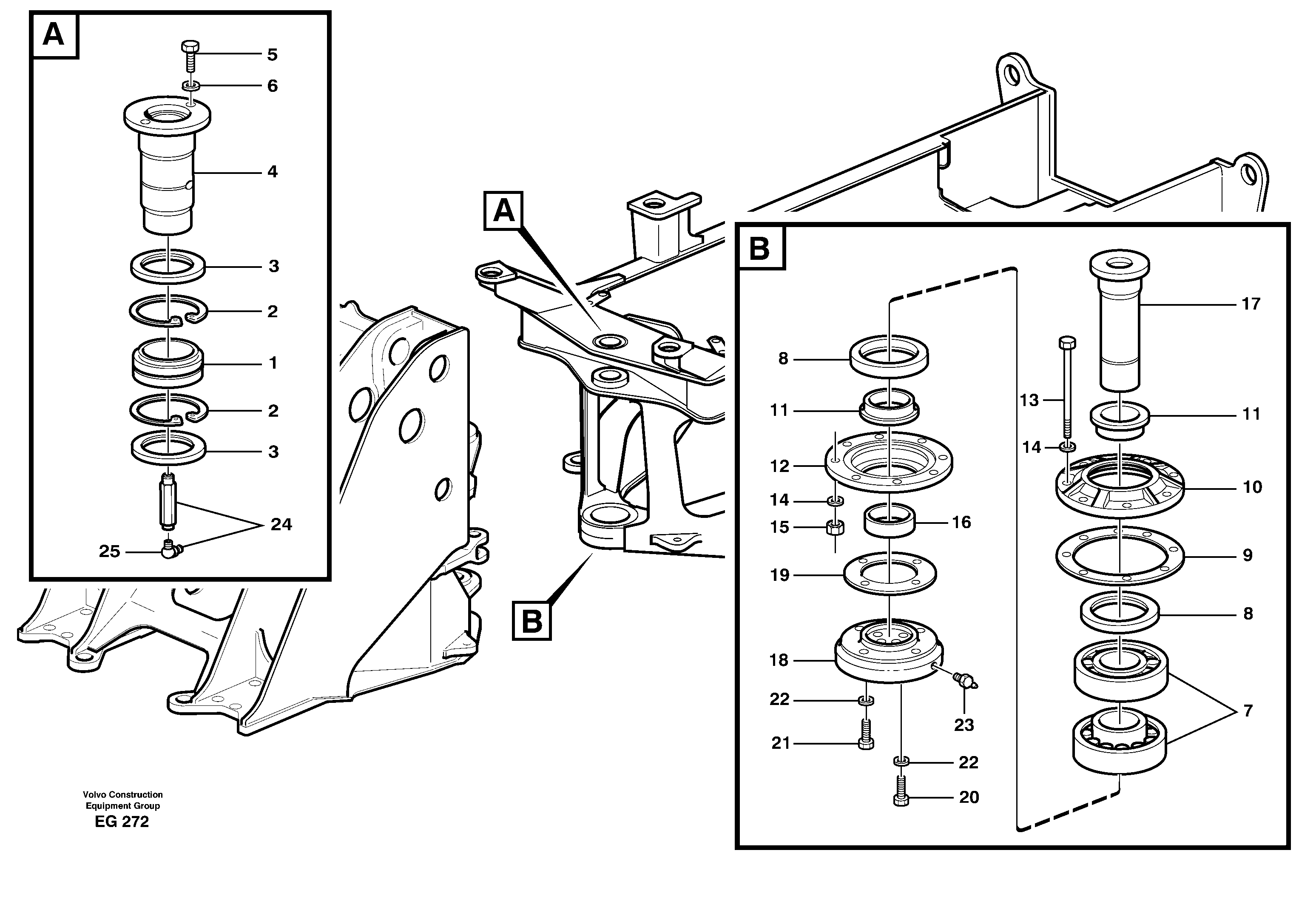 Frame link — volvo parts diagram