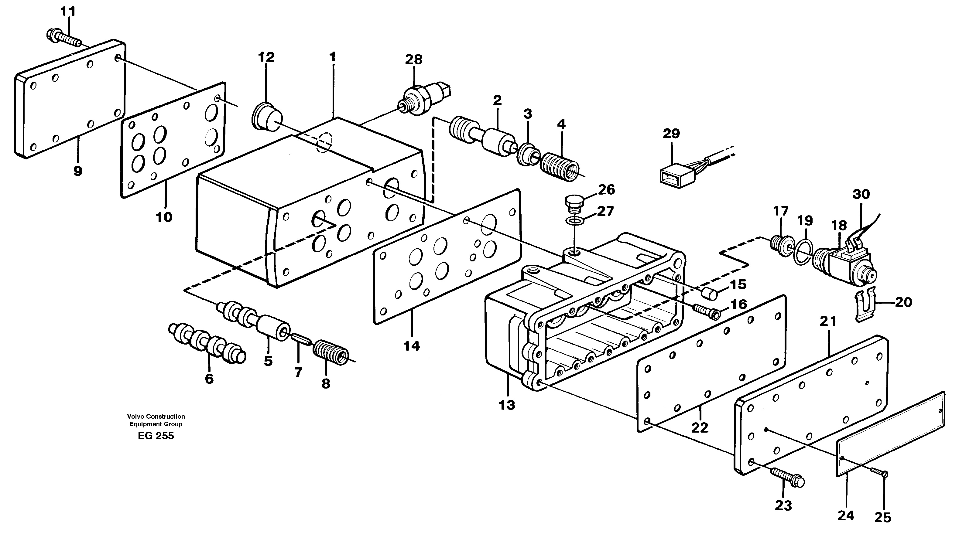 Range selector valve — volvo parts diagram