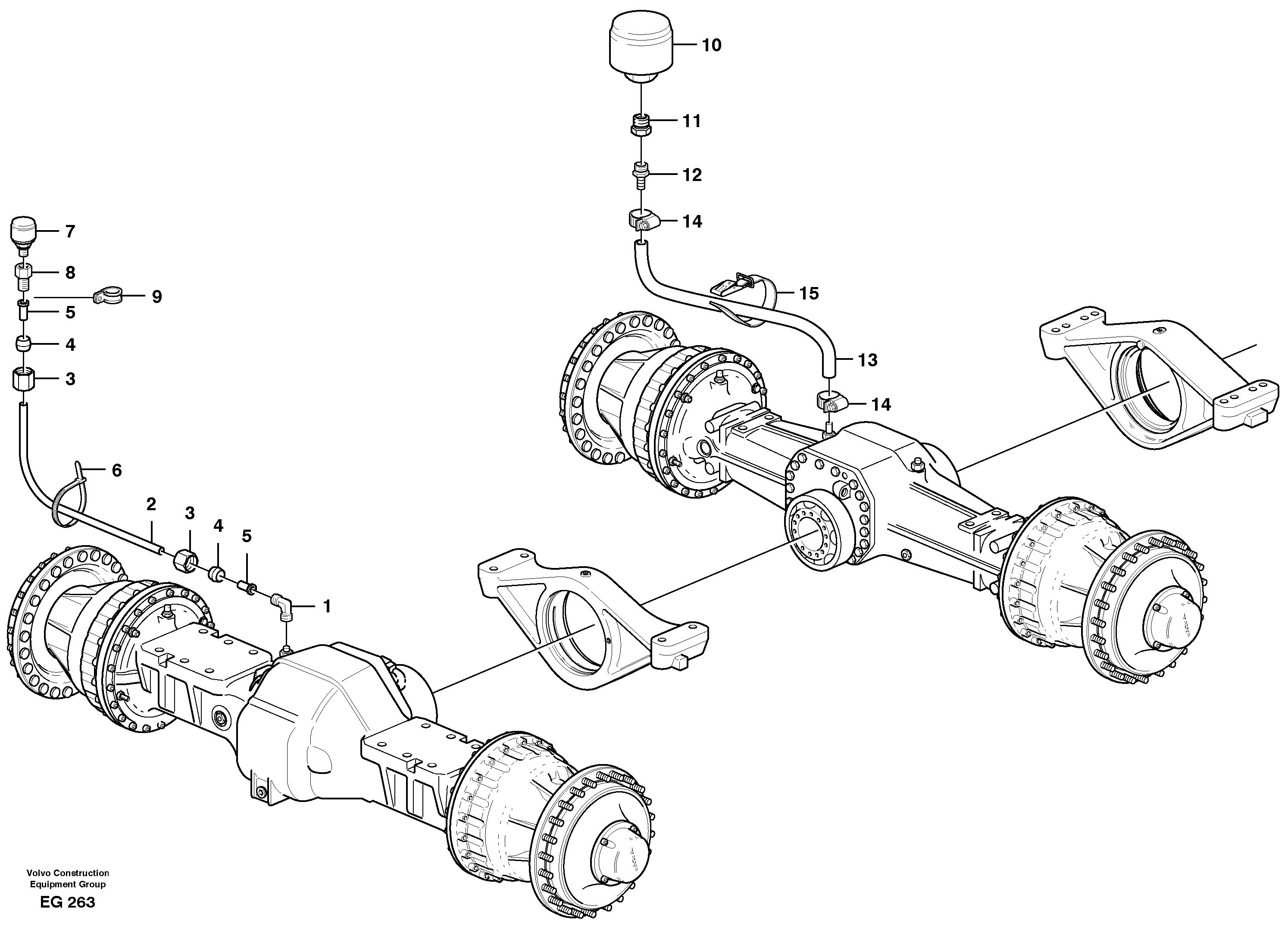 Venting, planet shafts — volvo parts diagram