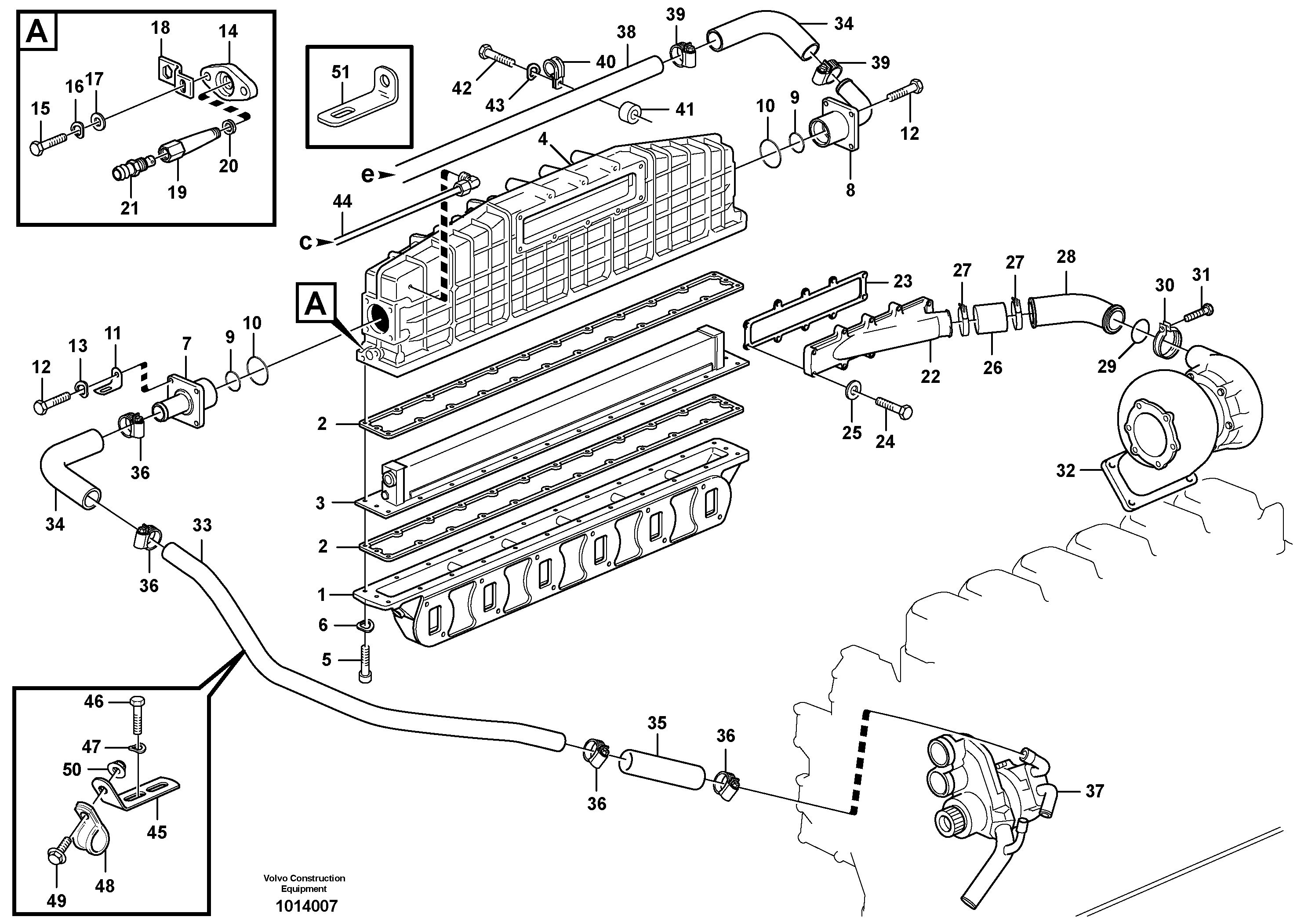 Intercooler — volvo parts diagram