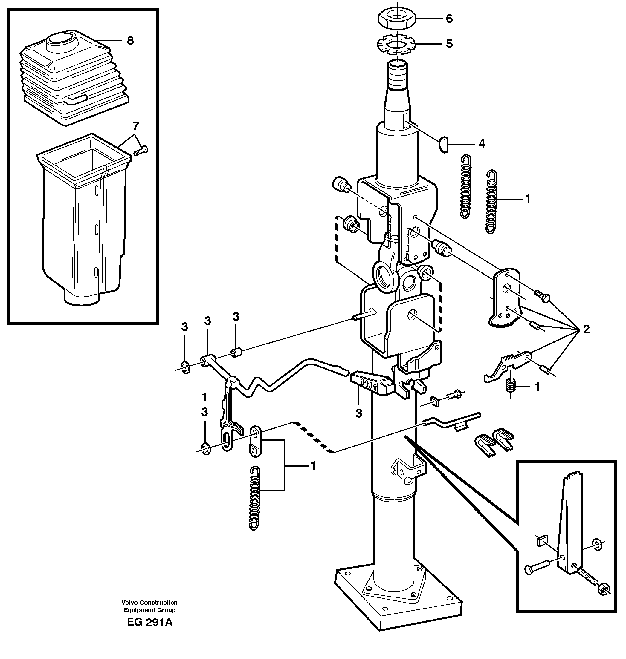 Adjustable steering wheel.  92029 — volvo parts diagram