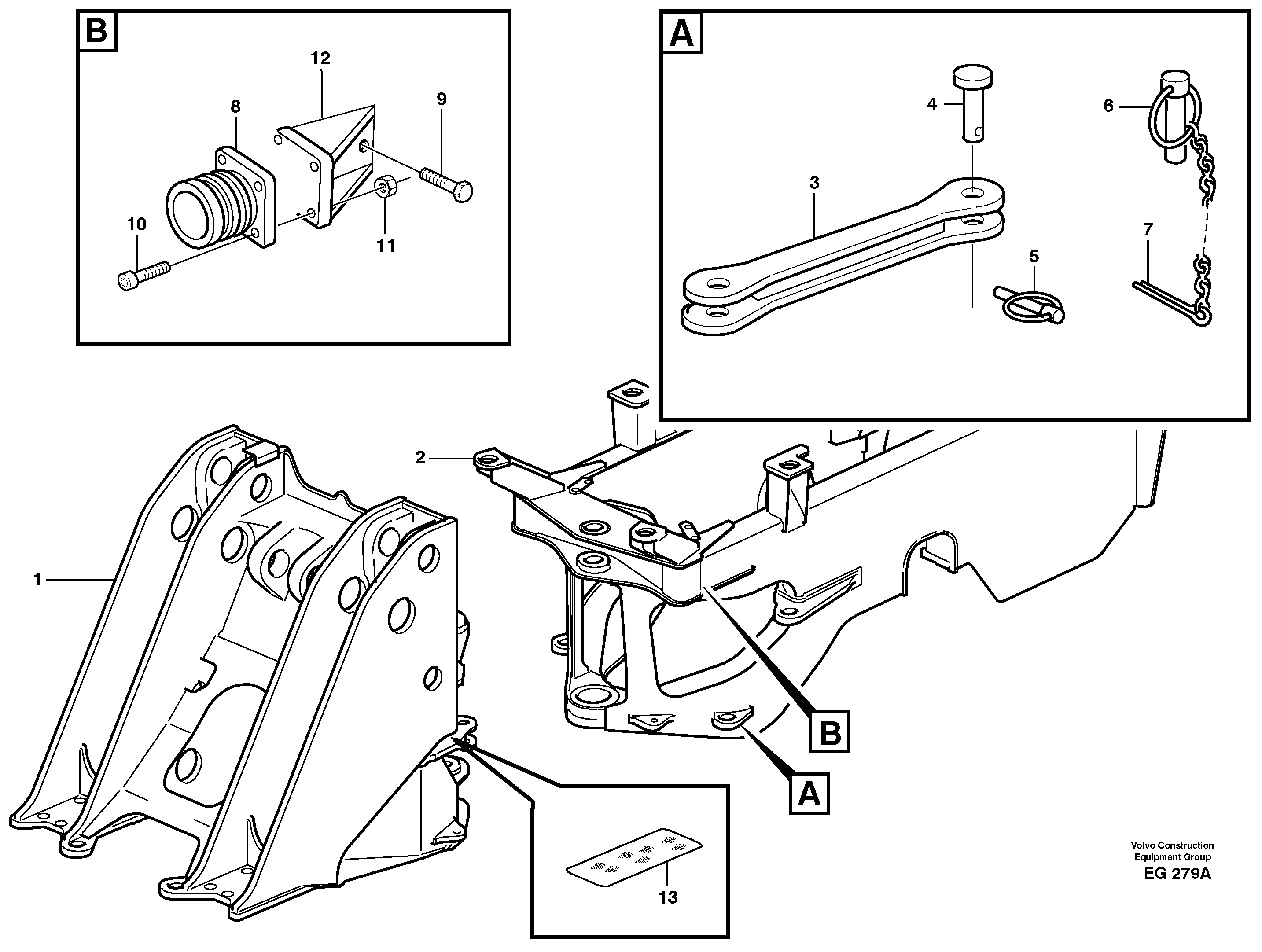 Frame — volvo parts diagram